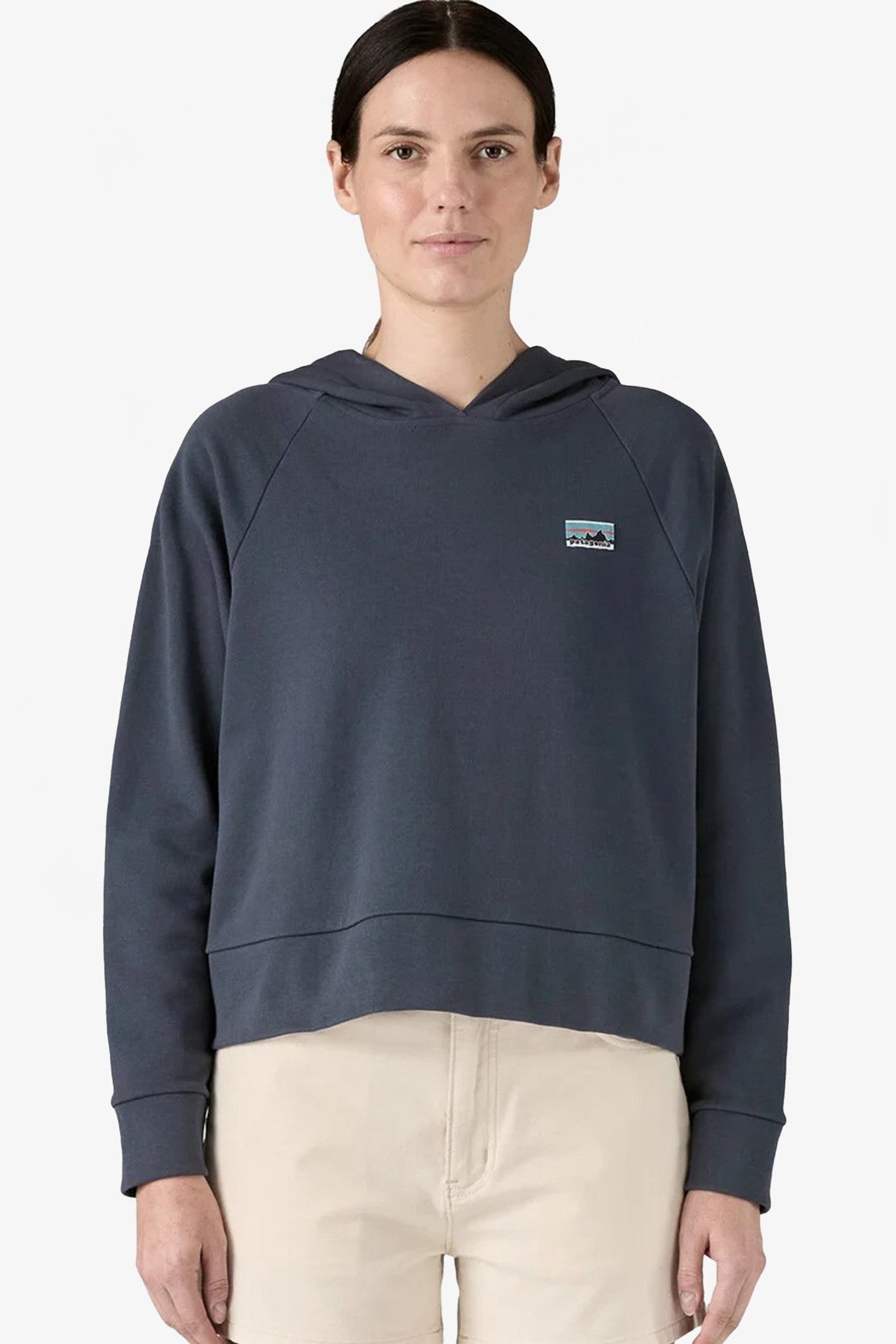 PATAGONIA - Women's Regenerative Organic Certified Cotton Essential Hoody - Smolder Blue - BACKYARD