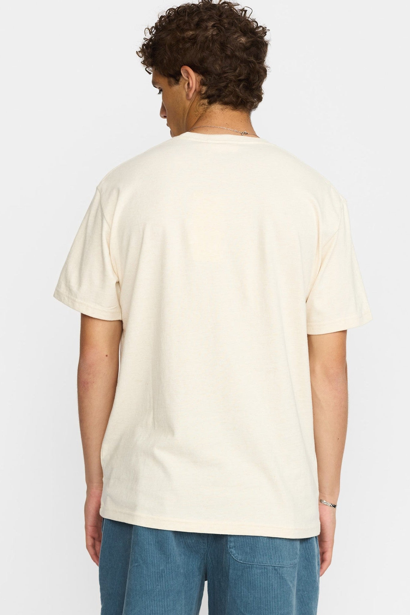 REVOLUTION - 1449 PLA Application T-Shirt - Offwhite Melange - BACKYARD