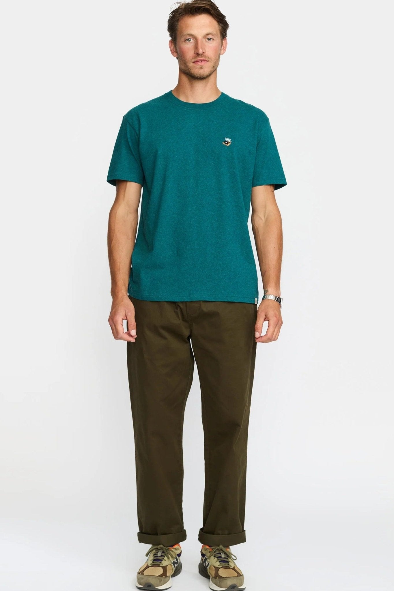 REVOLUTION - 1449 PLA Application T-Shirt - Petrol - BACKYARD