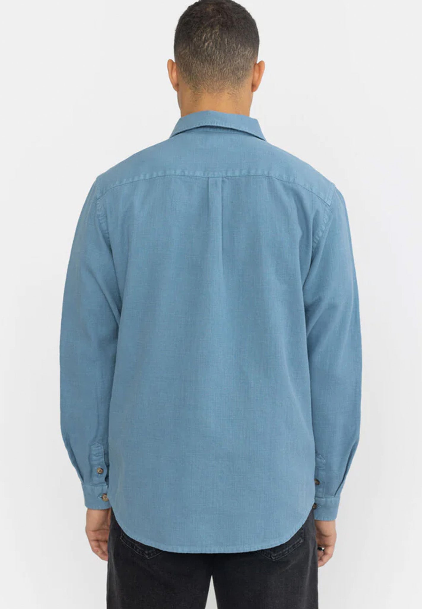 REVOLUTION - 3997 Casual Overshirt - Blue - BACKYARD