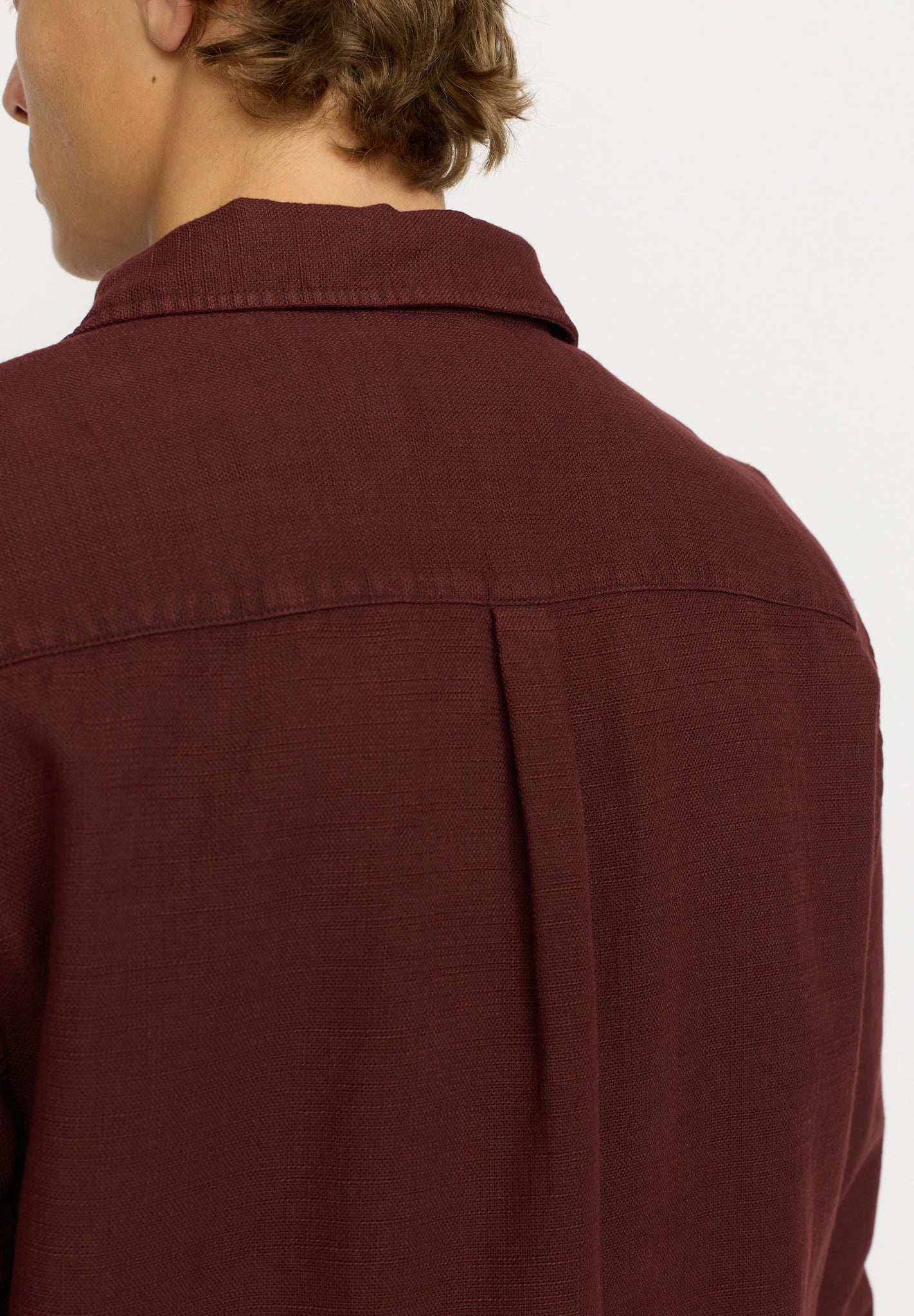 REVOLUTION - 3997 Casual Overshirt - Burgundy - BACKYARD