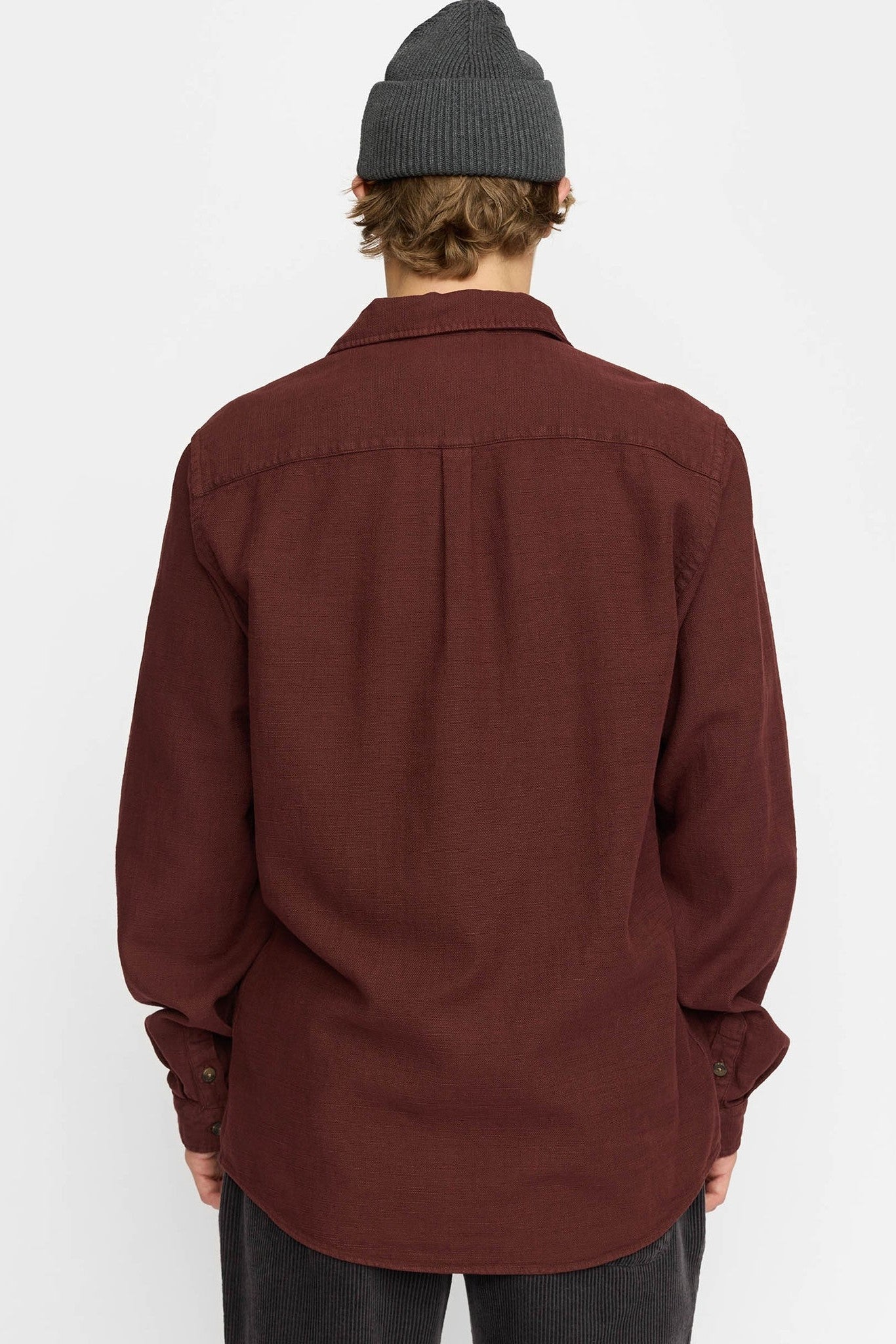 REVOLUTION - 3997 Casual Overshirt - Burgundy - BACKYARD
