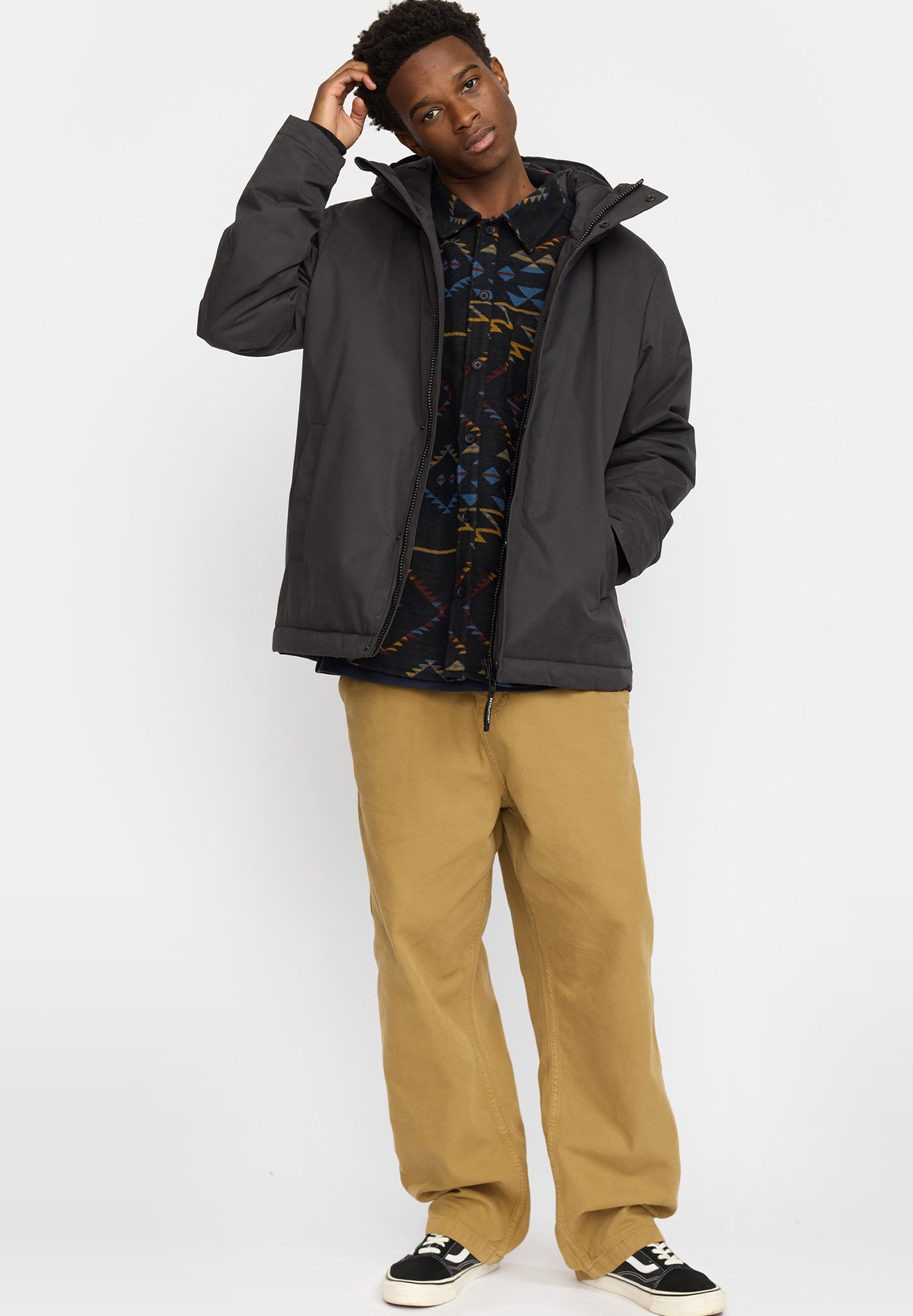 REVOLUTION - 7851 Padded City Jacket - Black - BACKYARD