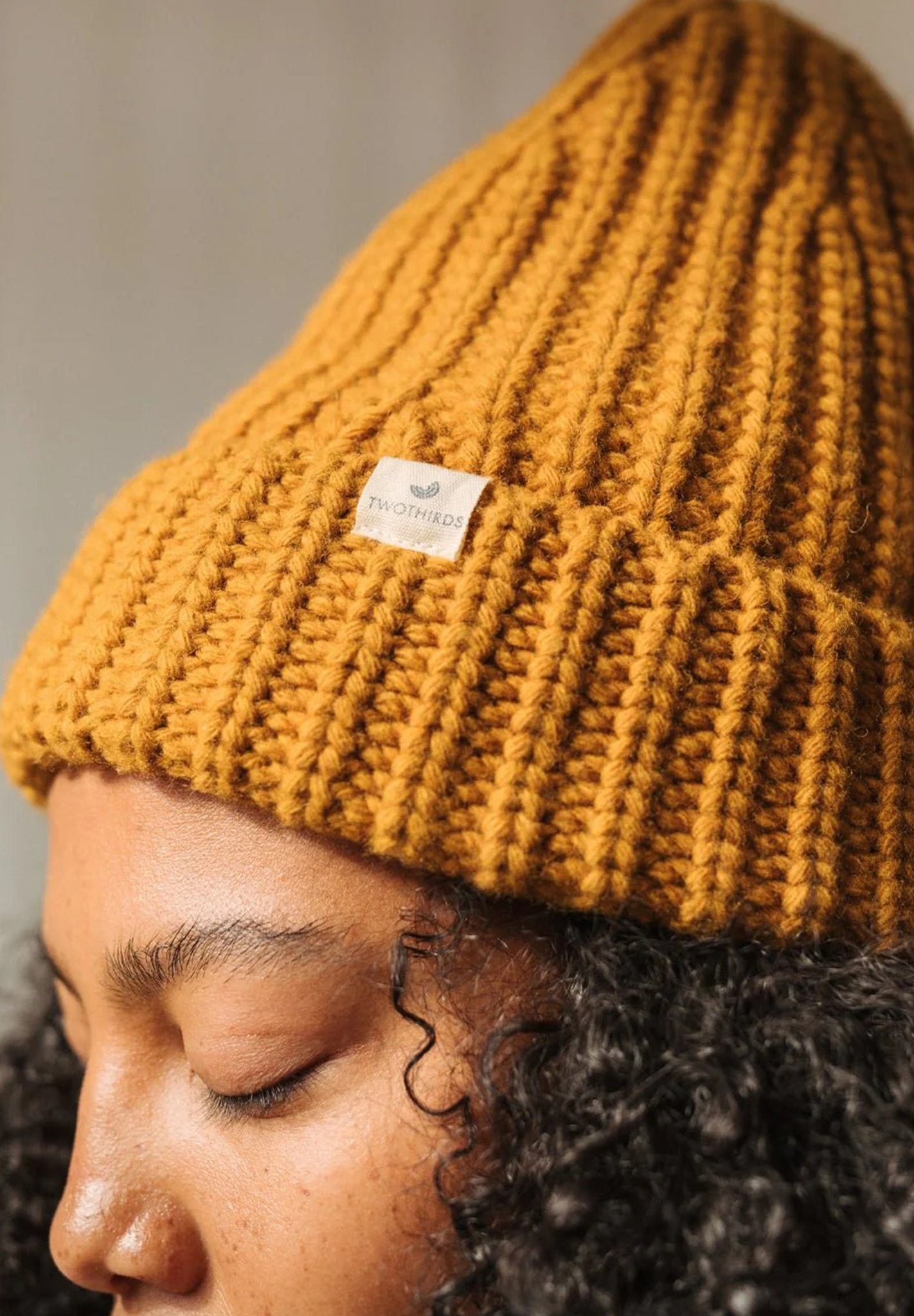 TWOTHIRDS - Ribbed Beanie - Mustard - BACKYARD
