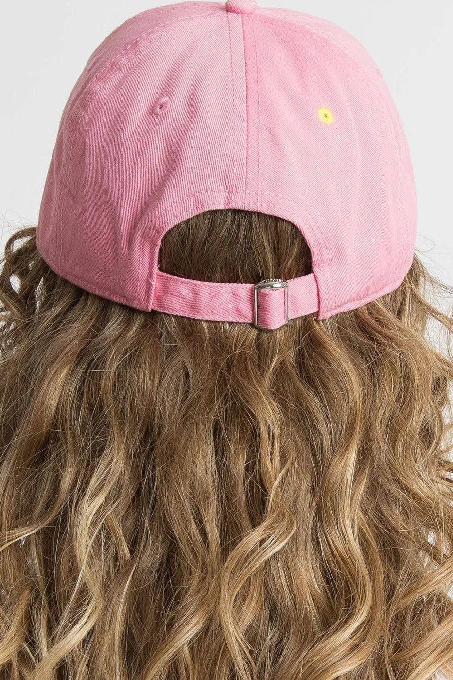 VIVI MARI-Cap Solid-Pink White-BACKYARD