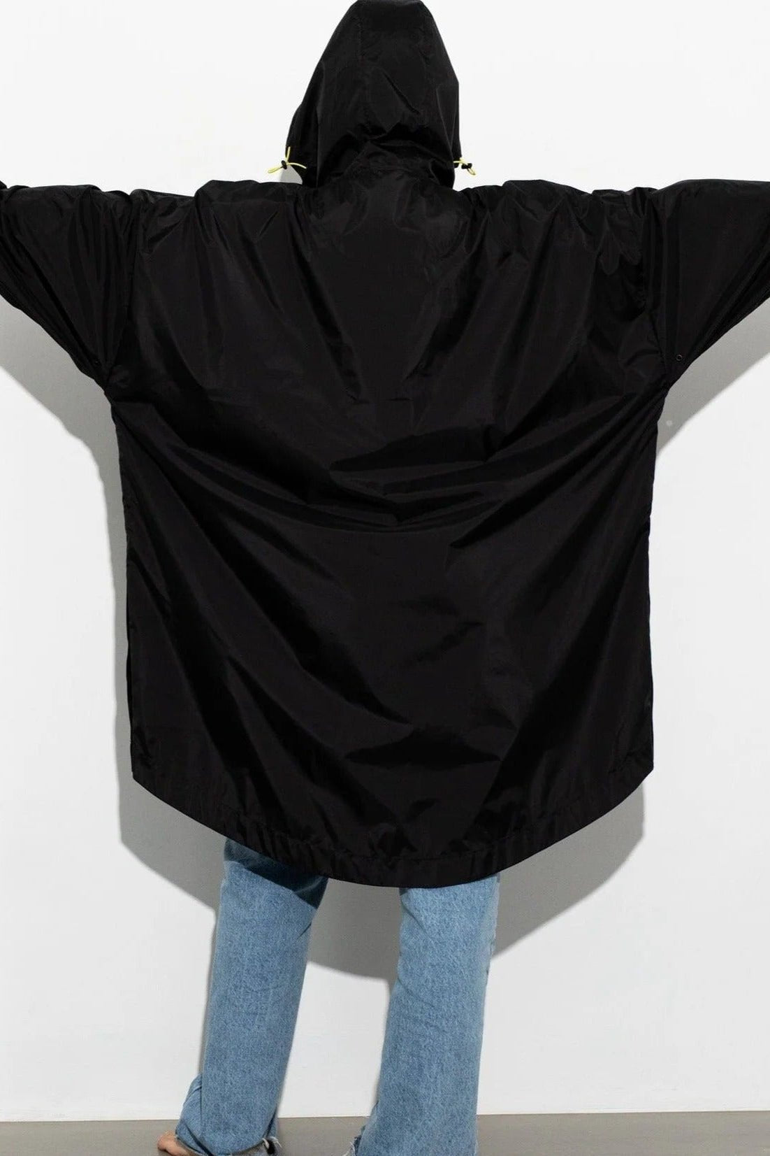 VIVI MARI-Raincoat Solid-Black-BACKYARD