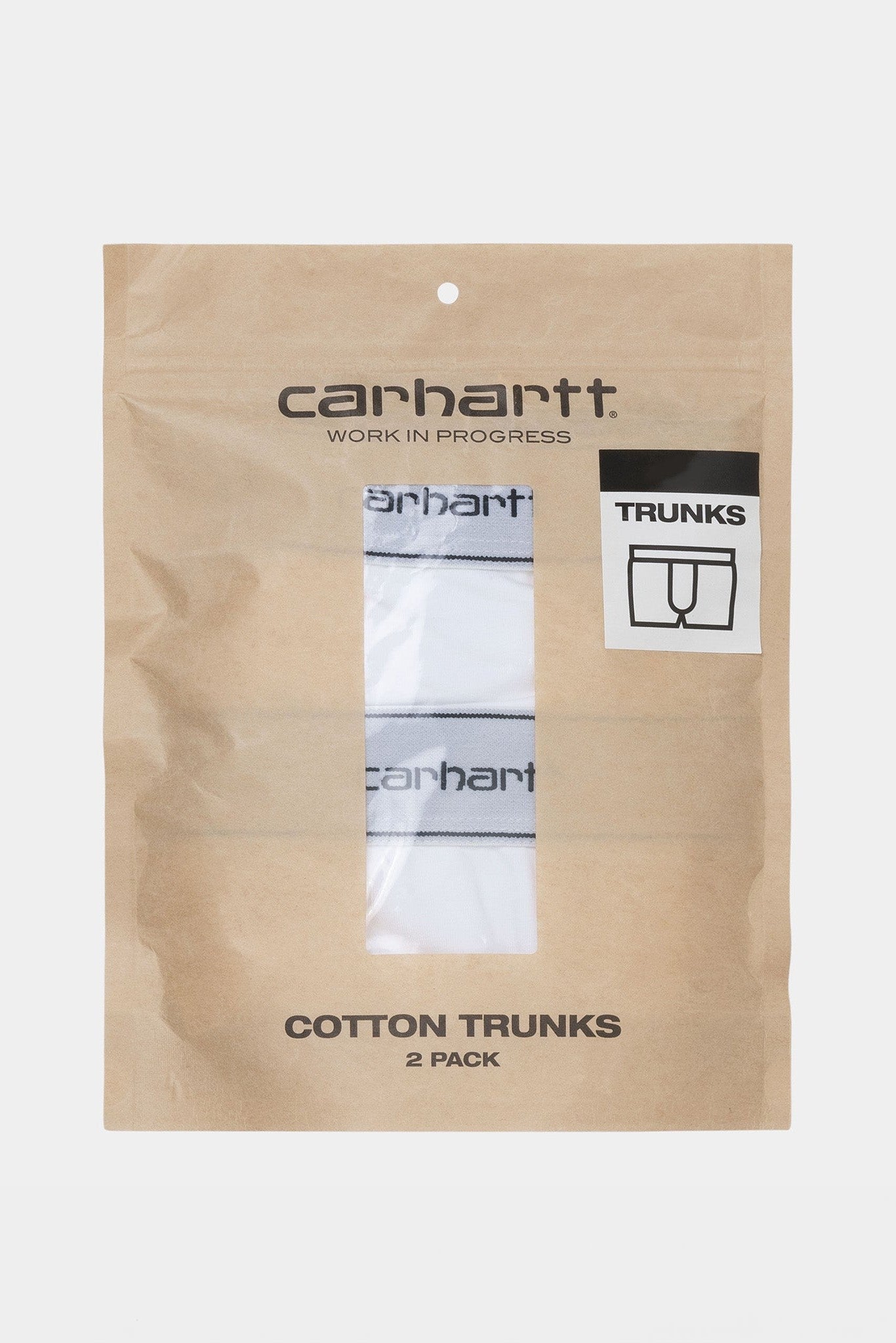 CARHARTT WIP - Cotton Trunks 2 - Pack - White + White - BACKYARD