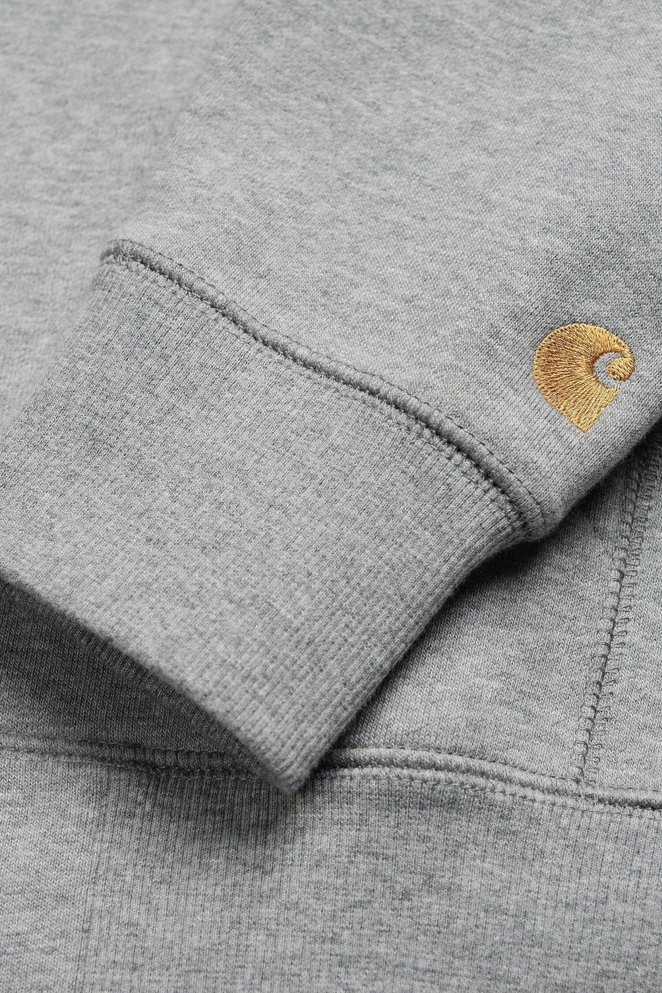 CARHARTT WIP - Hooded Chase Jacket - Grey Heather Gold - BACKYARD