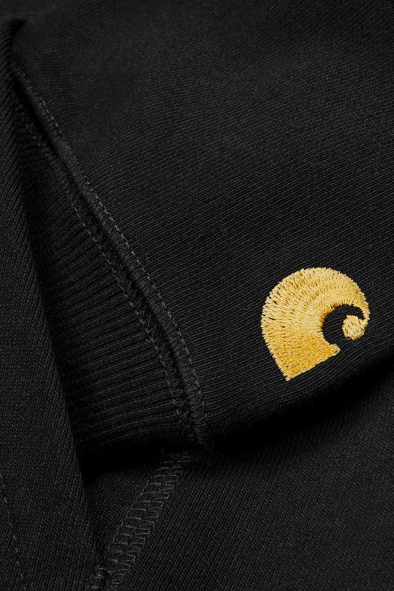 CARHARTT WIP - Hooded Chase Sweat - Black Gold - BACKYARD