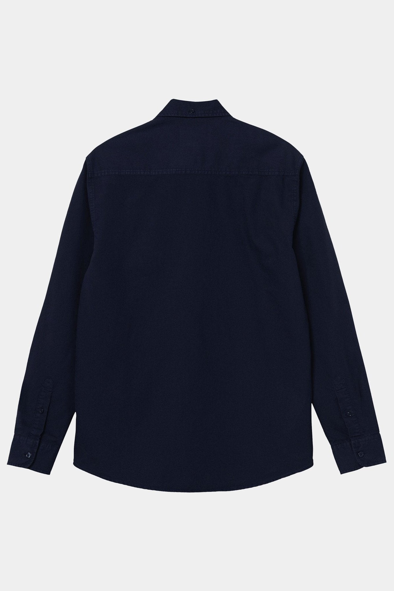 CARHARTT WIP - L/S Bolton Shirt - Dark Navy Garment Dyed - BACKYARD