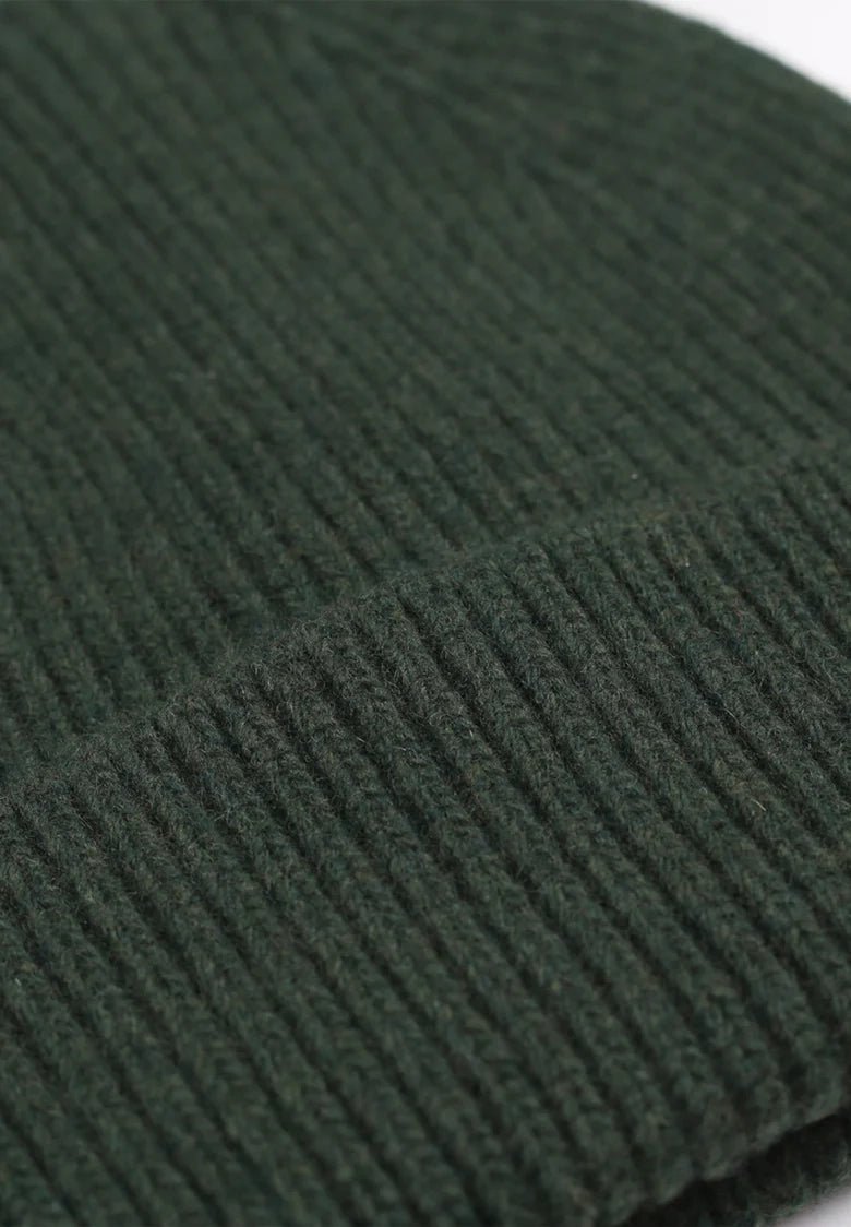 COLORFUL STANDARD - Merino Wool Beanie - Hunter Green - BACKYARD