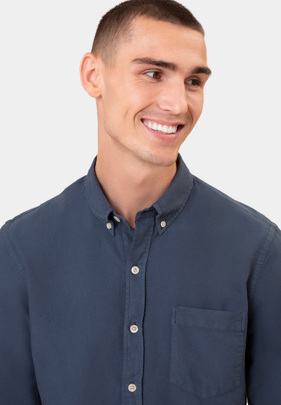 COLORFUL STANDARD-Organic Button Down Shirt - BACKYARD