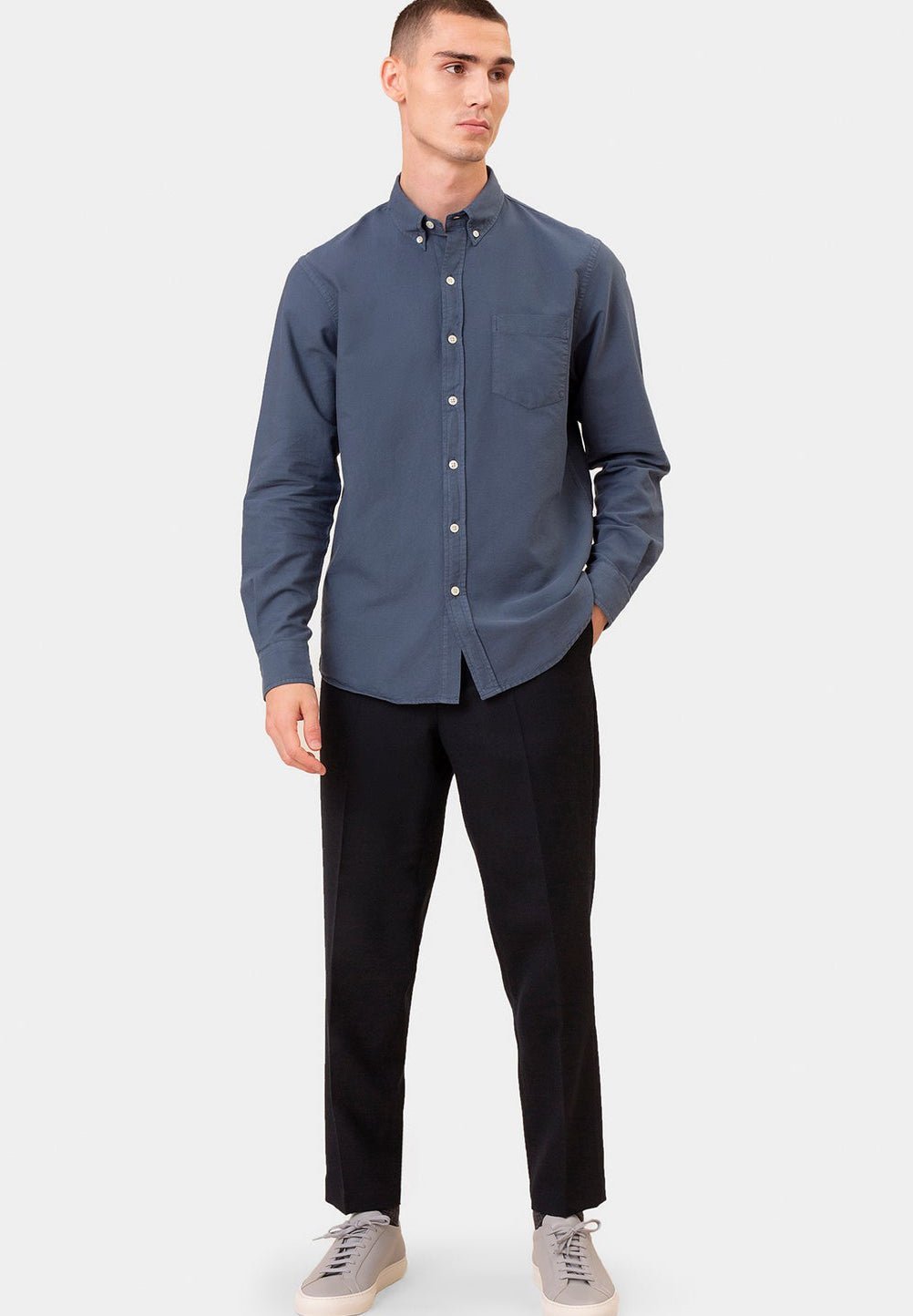 COLORFUL STANDARD-Organic Button Down Shirt - BACKYARD