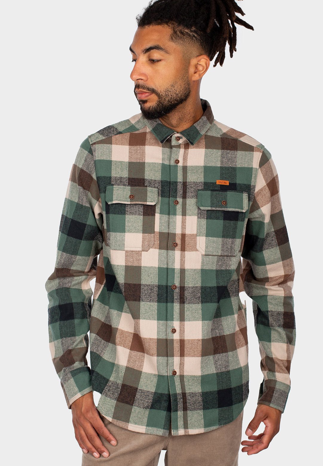 IRIEDAILY - Lumber Fella Shirt - Jungle Green - BACKYARD