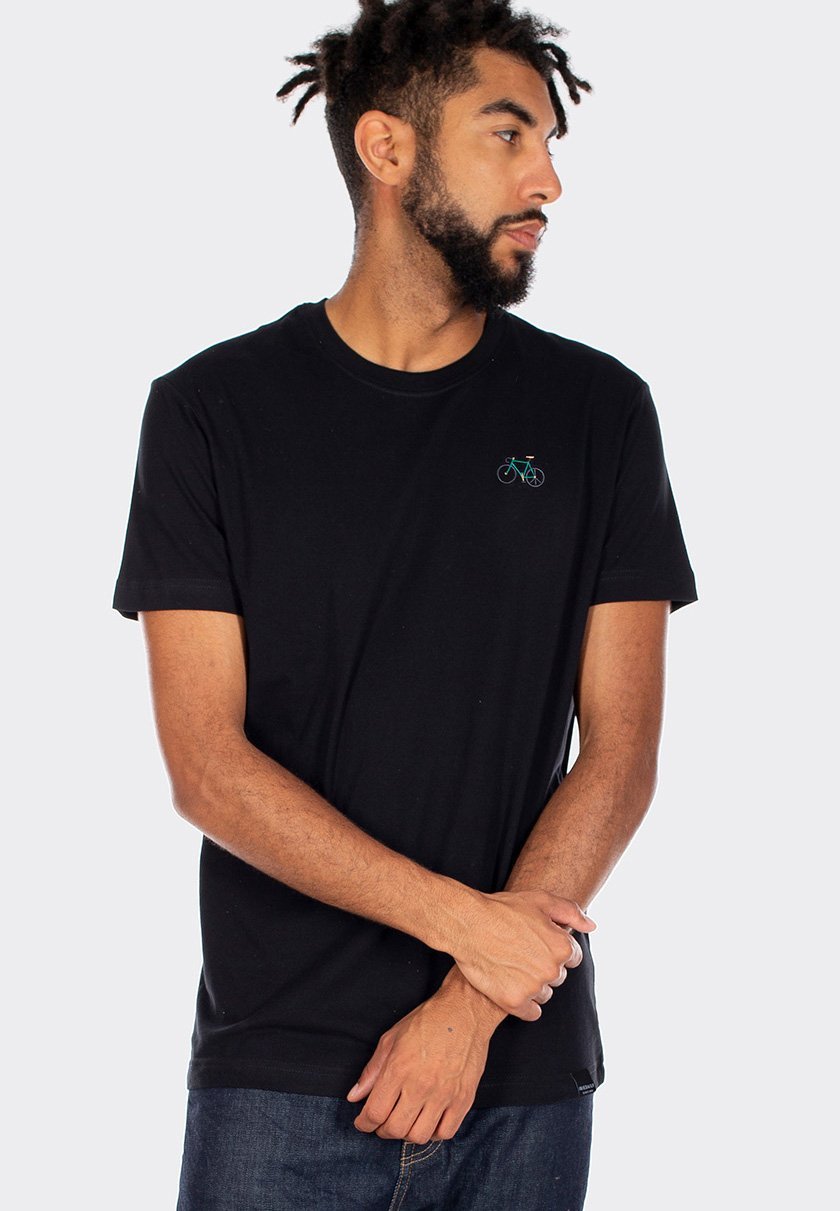IRIEDAILY - Peaceride Emb Tee - Black - BACKYARD