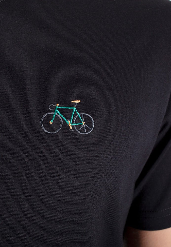 IRIEDAILY - Peaceride Emb Tee - Black - BACKYARD