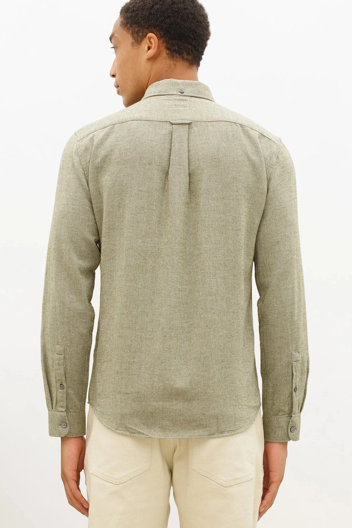 NOWADAYS - Soft Brushed Shirt - Mineral Green - BACKYARD