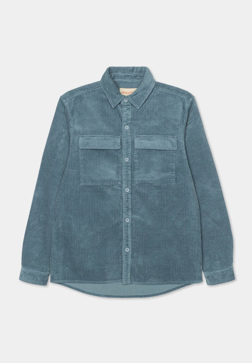 REVOLUTION - 3776 Utility Overshirt - Dustblue - BACKYARD
