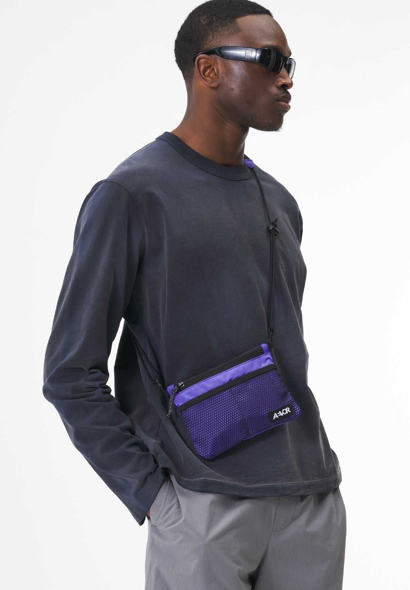 AEVOR - Chest Pouch - Ripstop Purple - BACKYARD