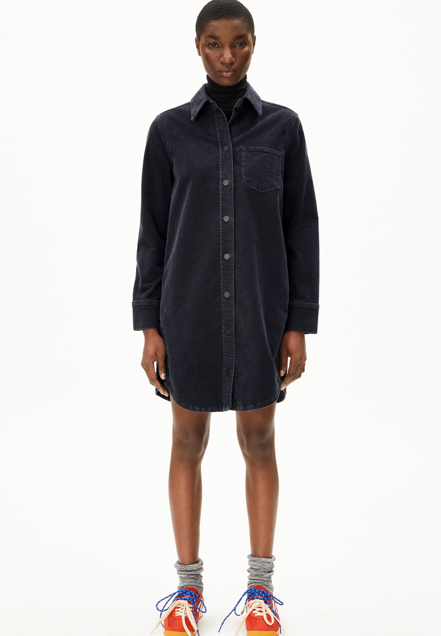 ARMEDANGELS - Aureleaa Corduroy - Dark Steel - BACKYARD