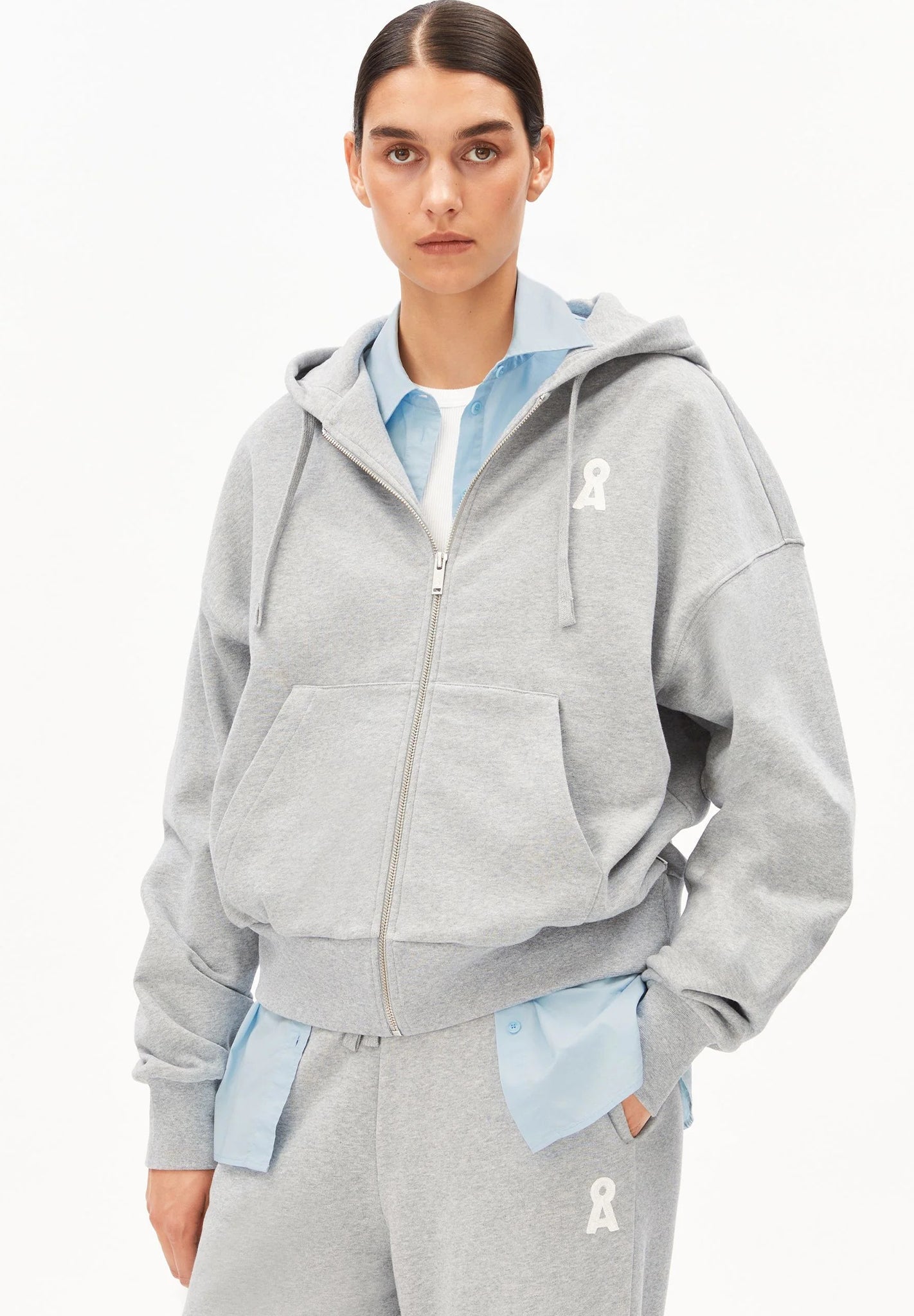 ARMEDANGELS - Iconic Å Rixamaa - Silver Melange - BACKYARD