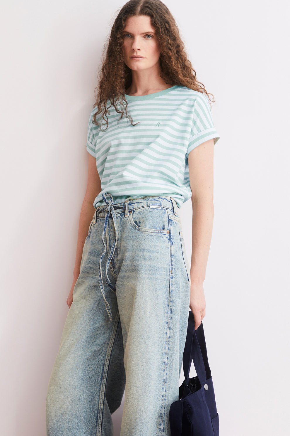 ARMEDANGELS - Idaara Stripes - White Foam - BACKYARD