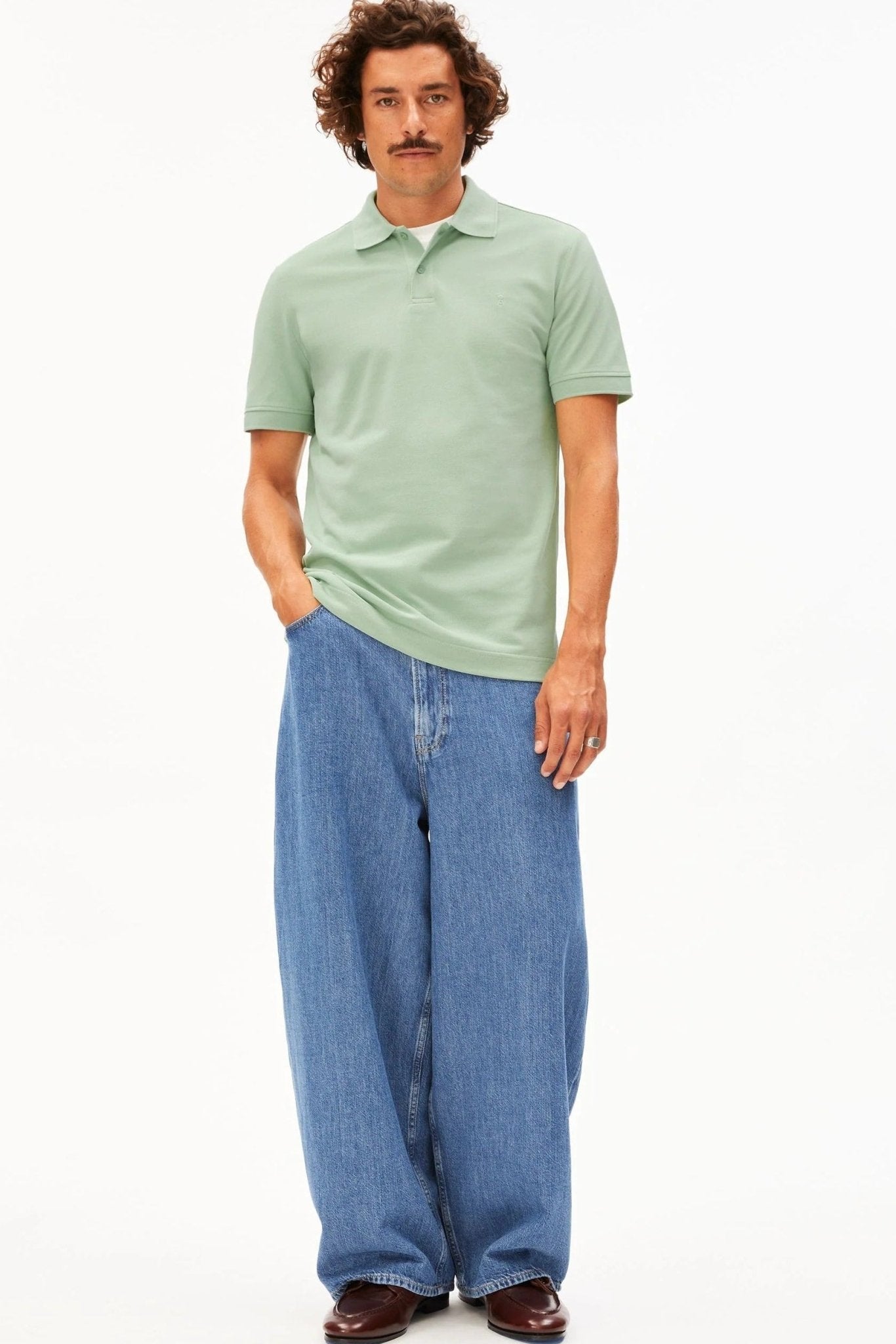 ARMEDANGELS - Maario Poloshirt - Foam - BACKYARD