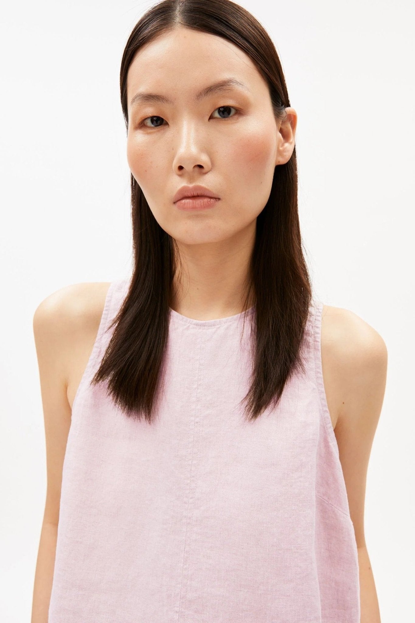 ARMEDANGELS - Pure Linen Blouse Top - Pink Mist - BACKYARD