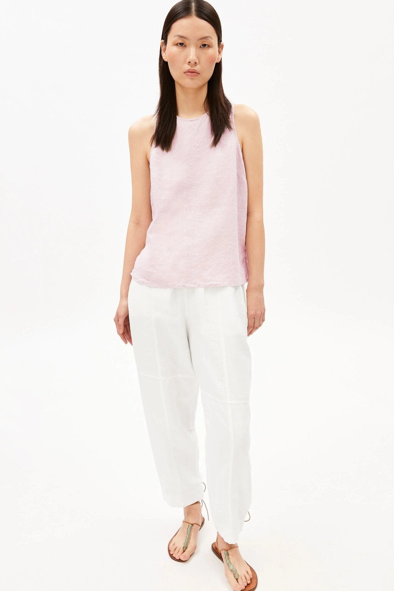 ARMEDANGELS - Pure Linen Blouse Top - Pink Mist - BACKYARD