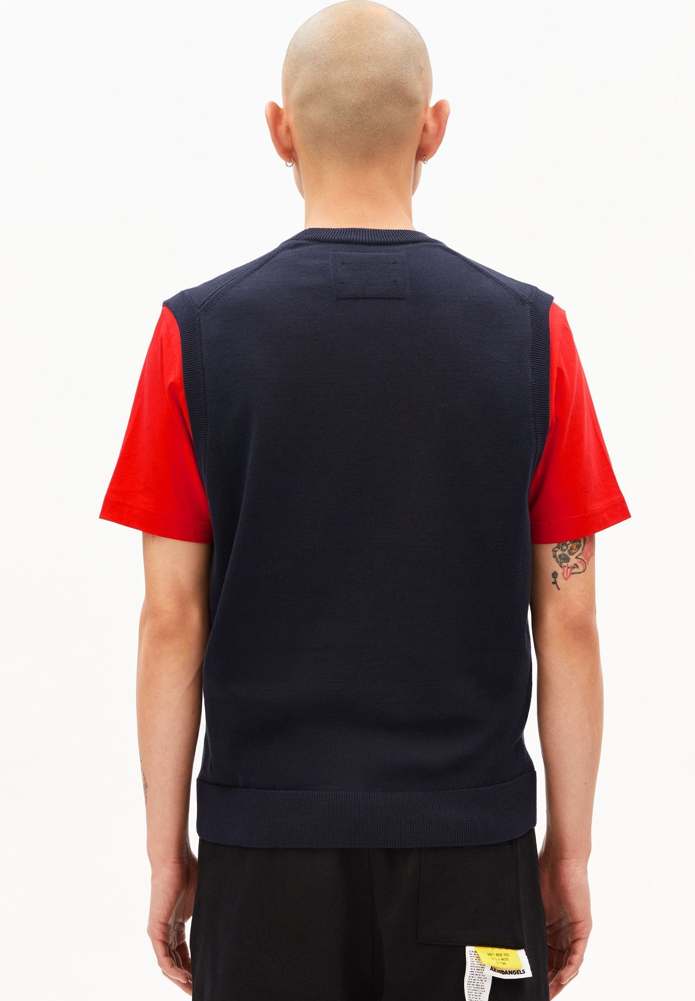 ARMEDANGELS - V - Neck Sleeveless Knit Vest - Night Sky - BACKYARD