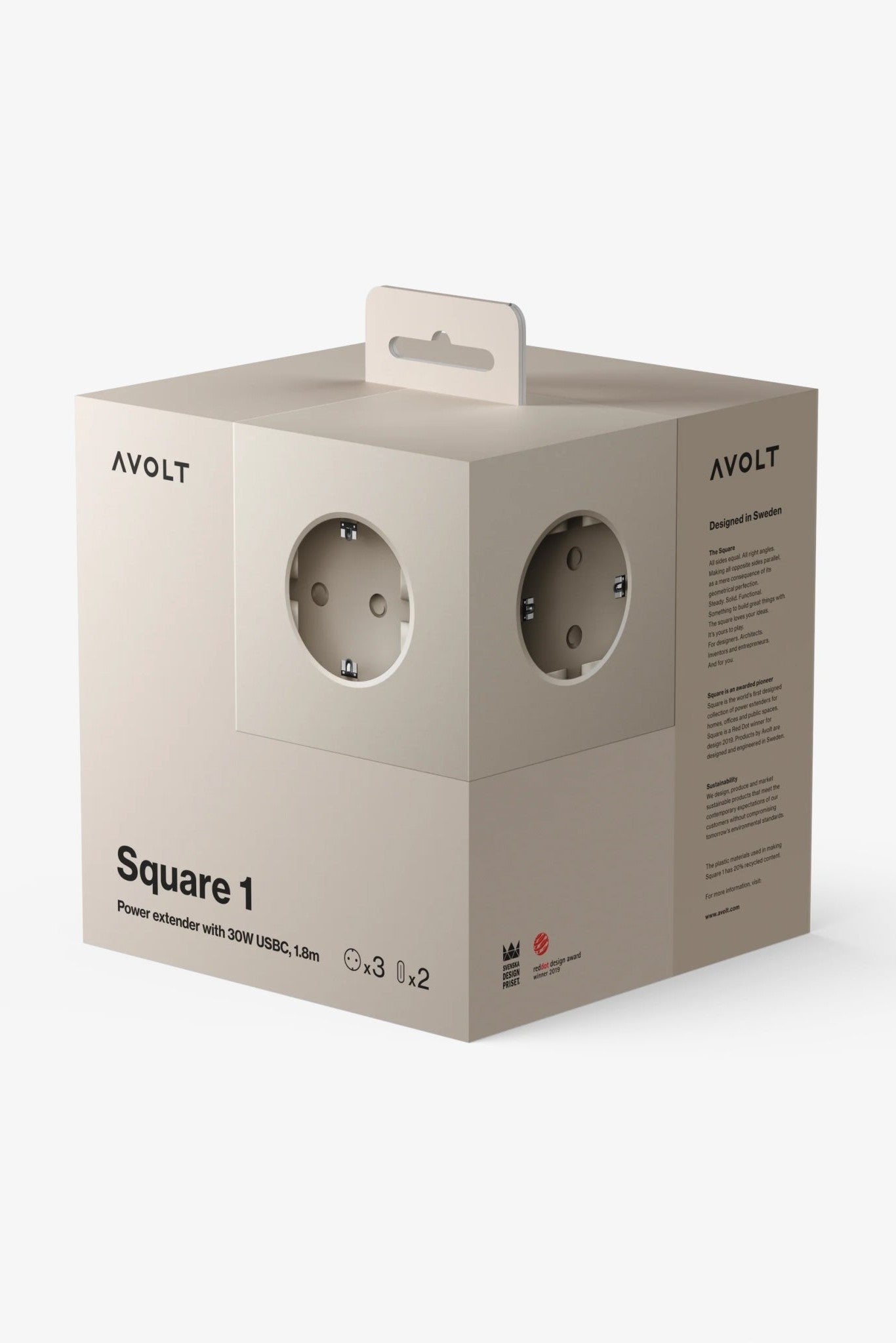 AVOLT - Square 1 USB - C & Magnet - Nomad Sand - BACKYARD