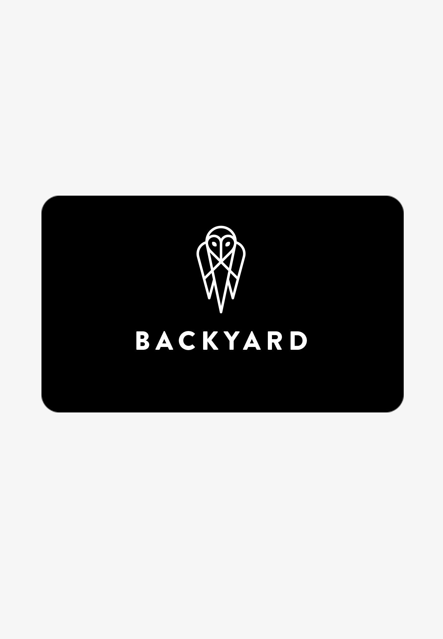 BACKYARD - GESCHENKGUTSCHEIN - 20,00 € - BACKYARD