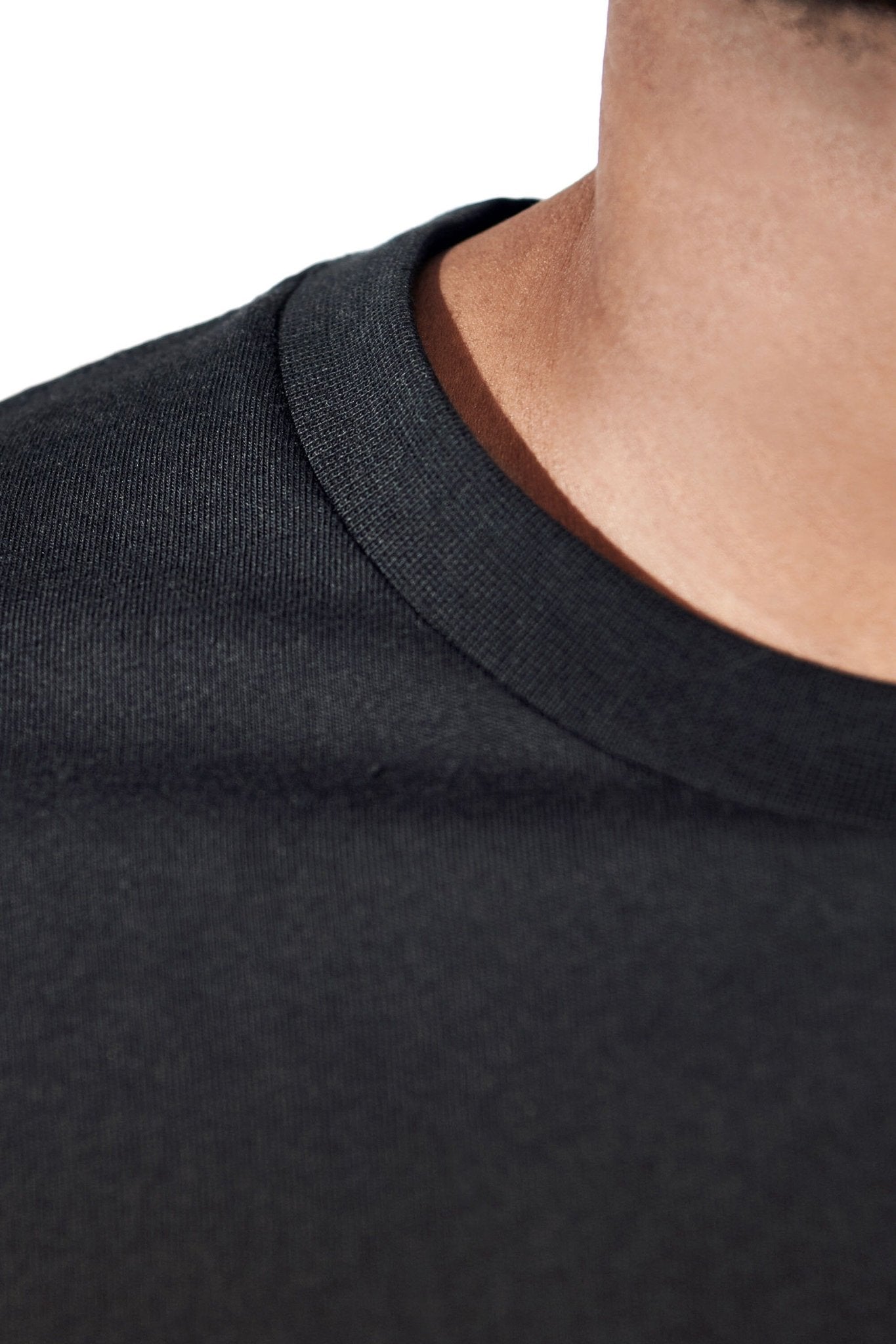 BREAD & BOXERS - Crew - Neck Regular - Black - BACKYARD