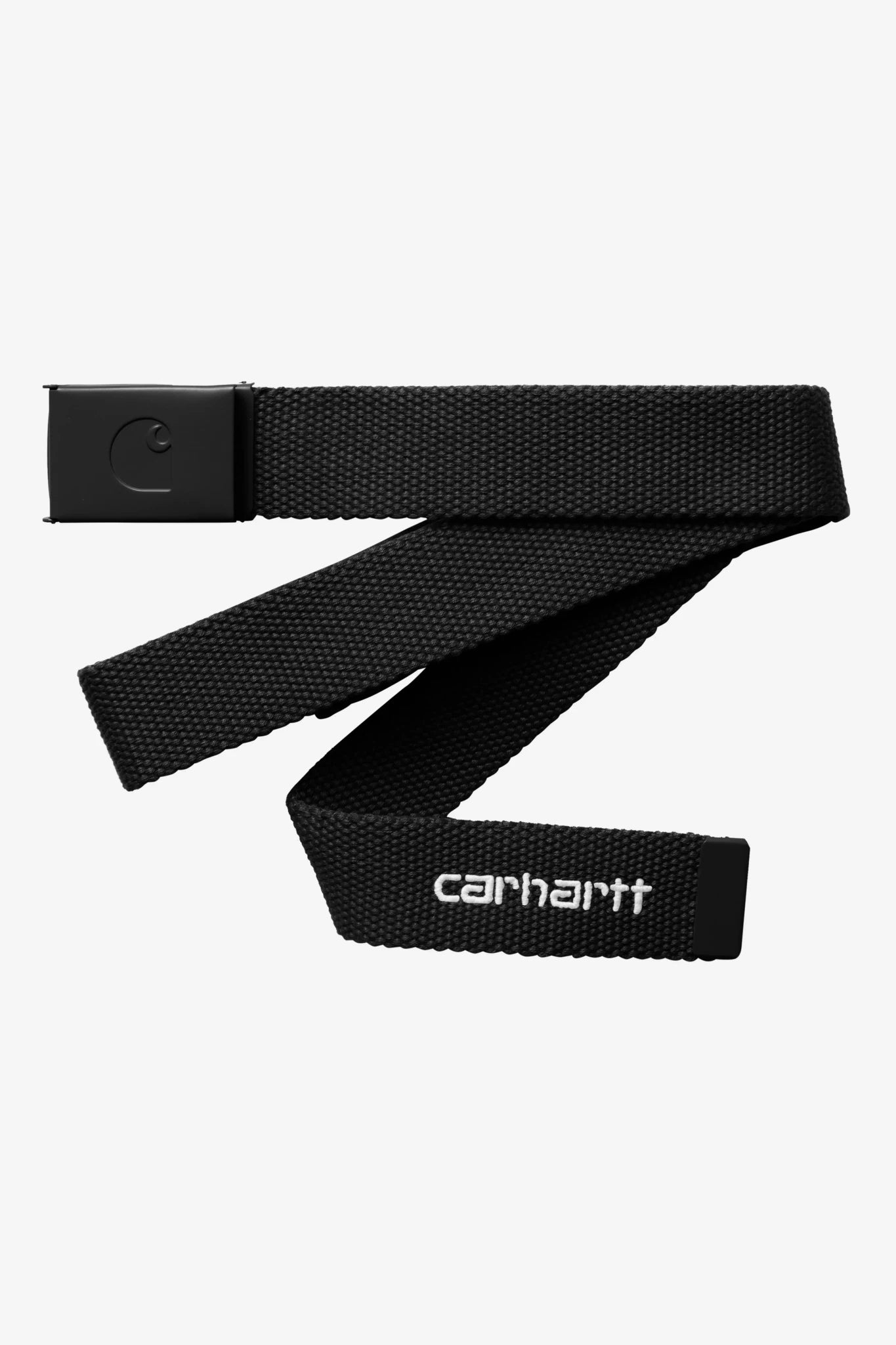 CARHARTT WIP-C-Logo Belt Tonal-Black White-BACKYARD