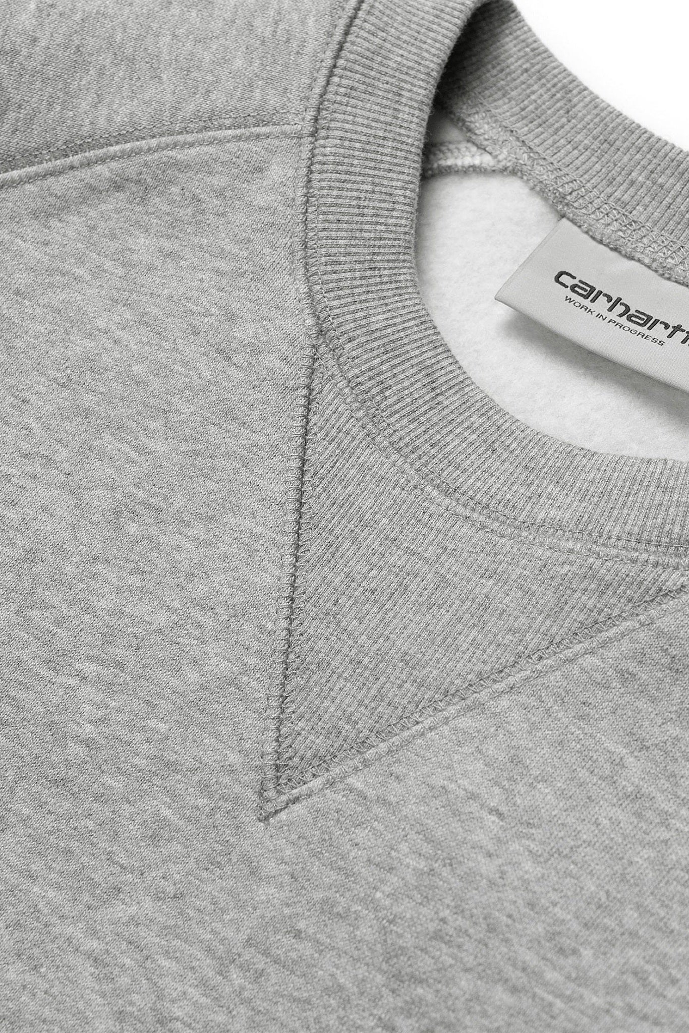 CARHARTT WIP - Chase Sweat - Grey Heather Gold - BACKYARD