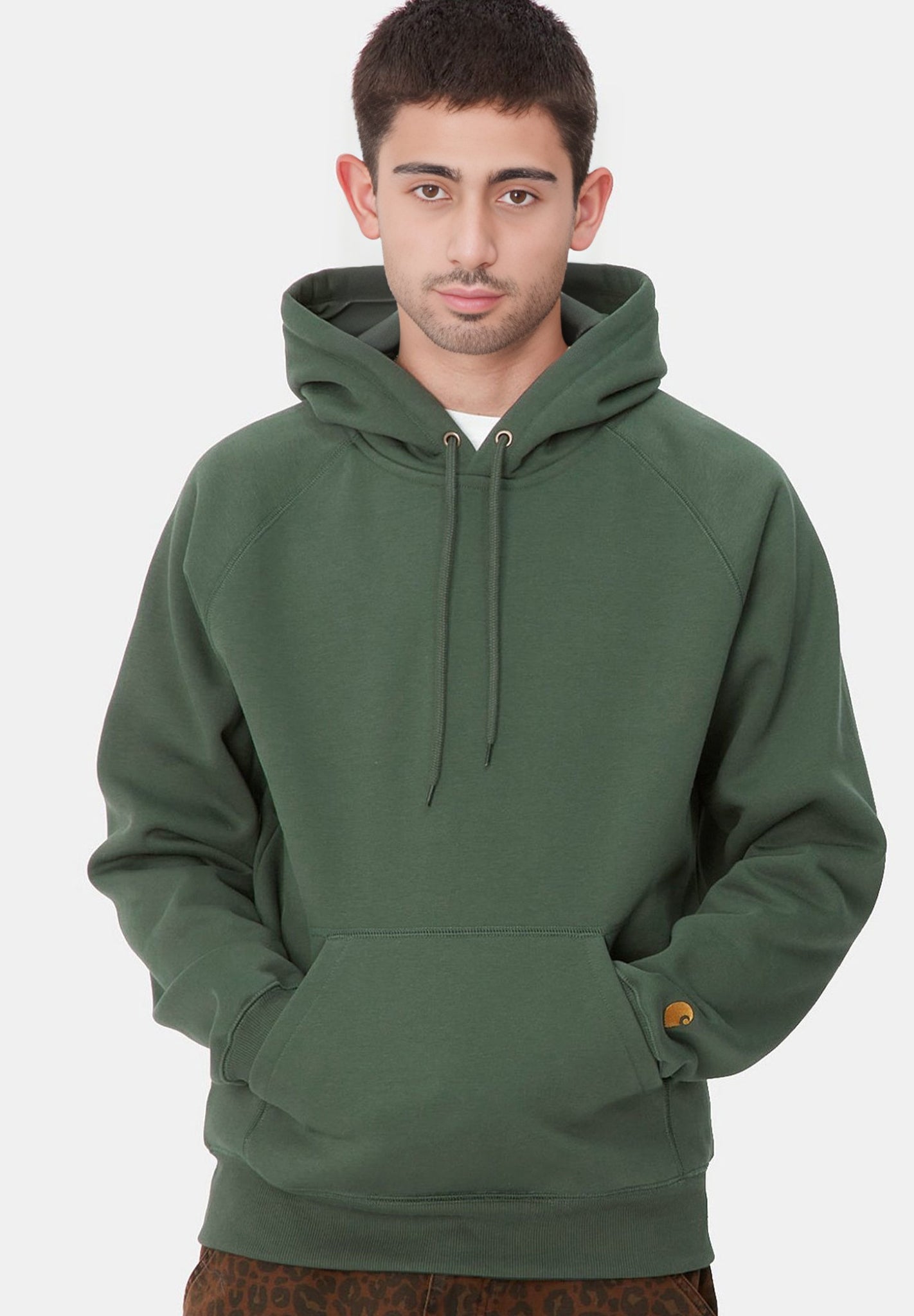 CARHARTT WIP - Hooded Chase Sweat - Sycamore Tree Gold - BACKYARD