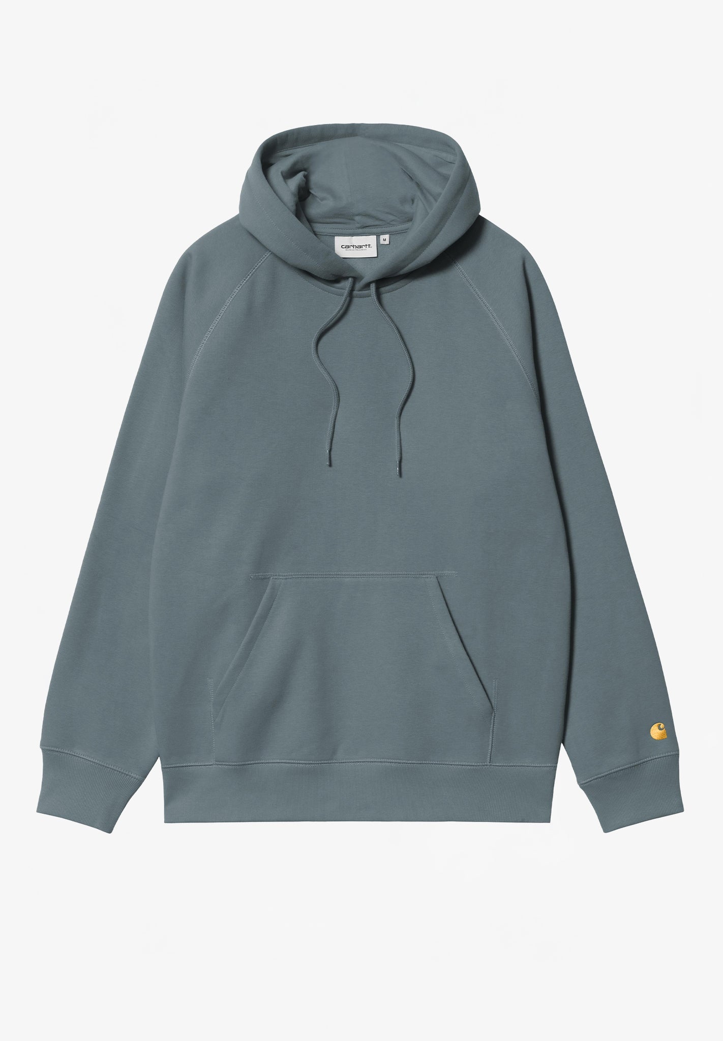 CARHARTT WIP - Hooded Chase Sweat - Cozy Blue Gold - BACKYARD