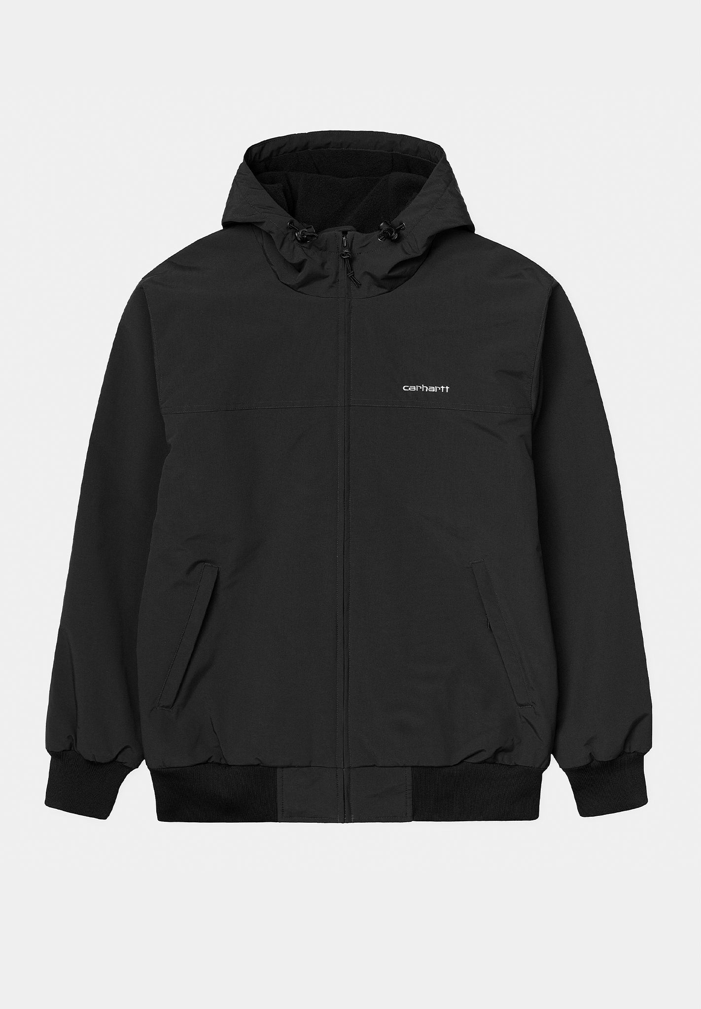 CARHARTT WIP - Hooded Sail Jacket Lined - Black White - BACKYARD