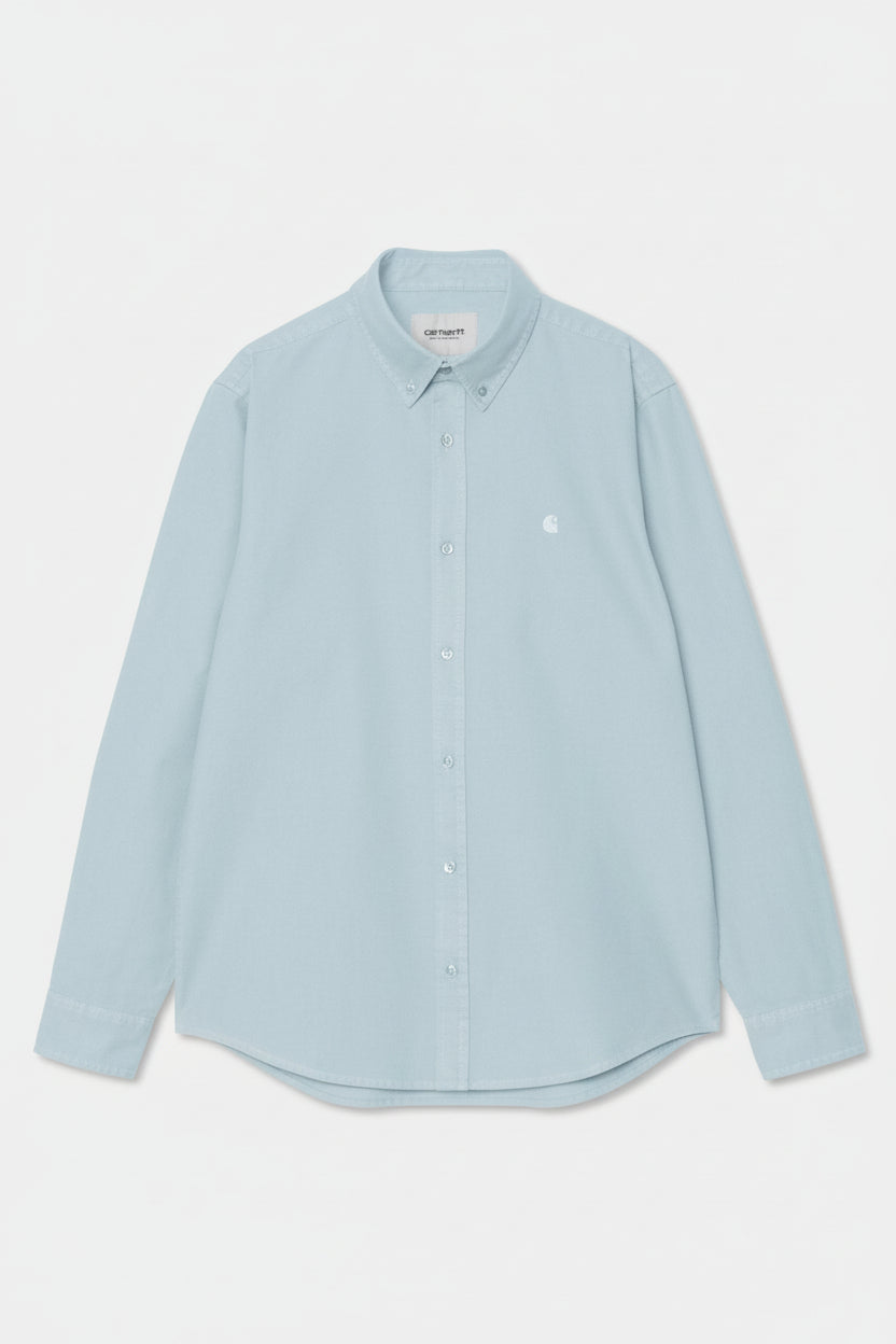 CARHARTT WIP - L/S Bolton Shirt - Icaria Garment Dyed - BACKYARD