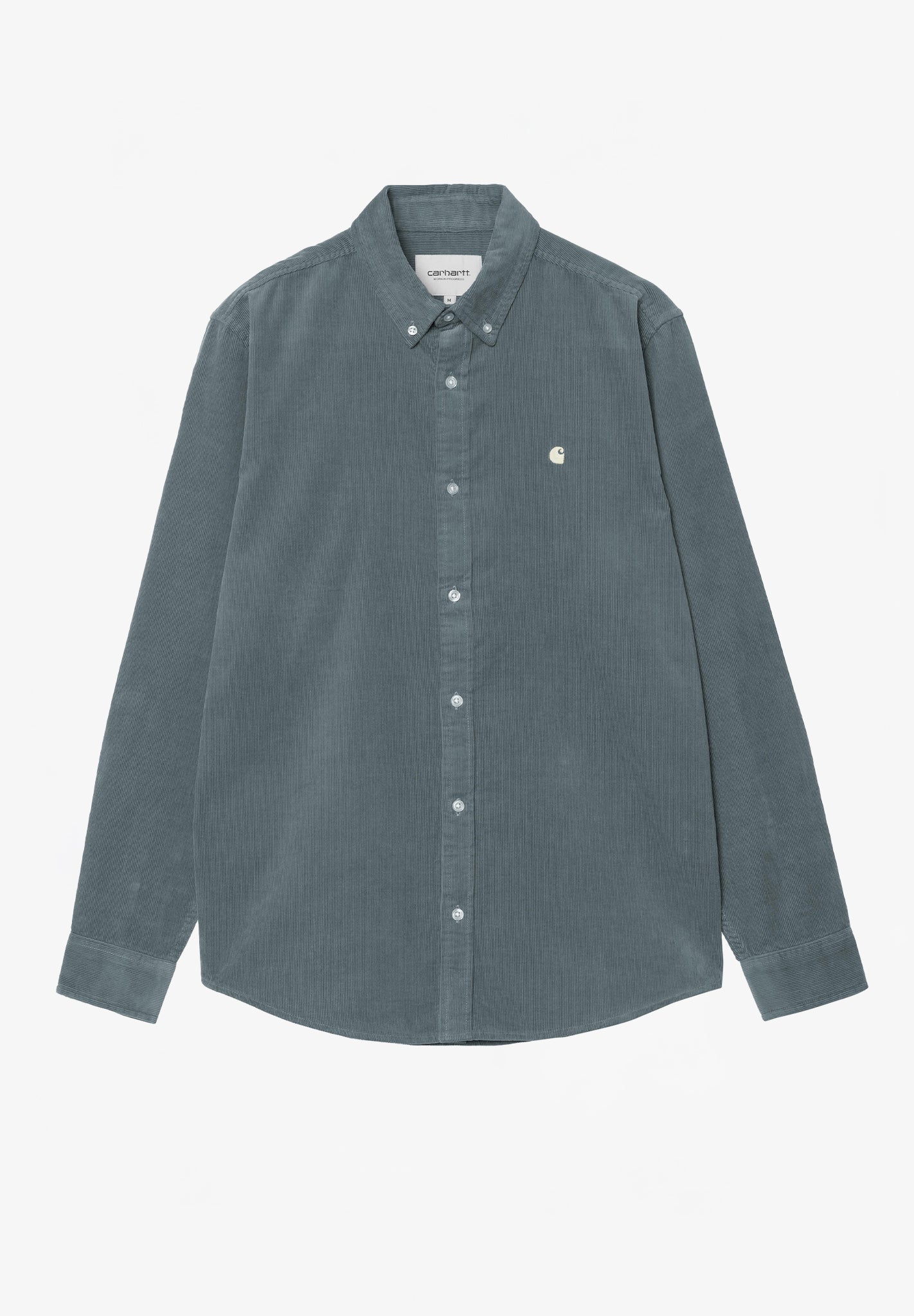CARHARTT WIP - L/S Madison Fine Cord Shirt - Cozy Blue Wax - BACKYARD