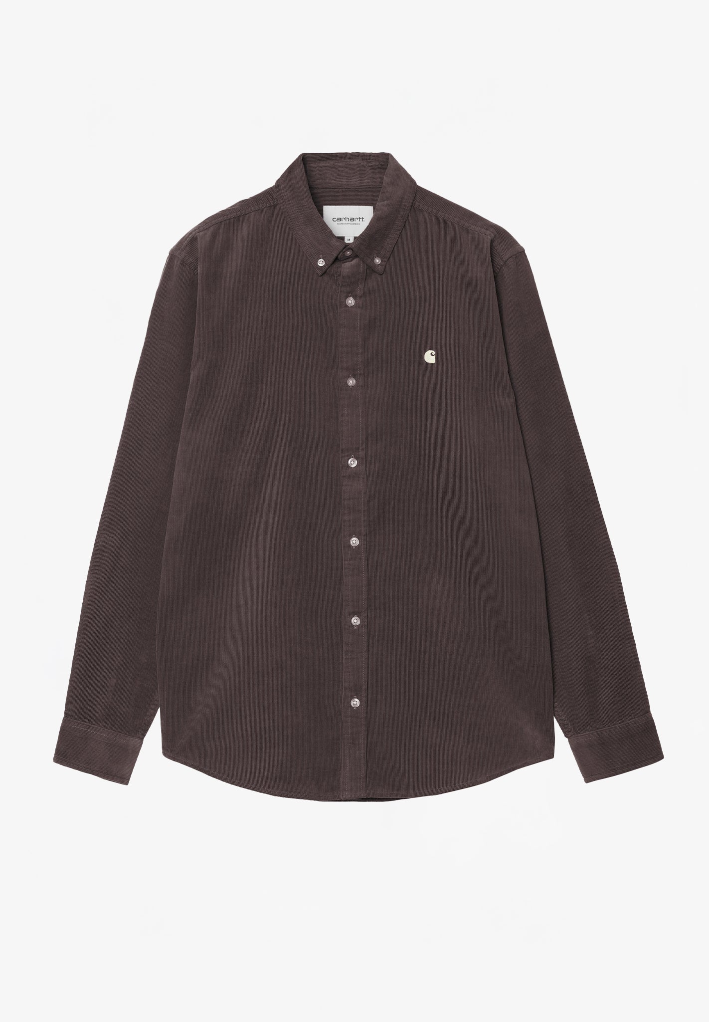 CARHARTT WIP - L/S Madison Fine Cord Shirt - Shale Wax - BACKYARD