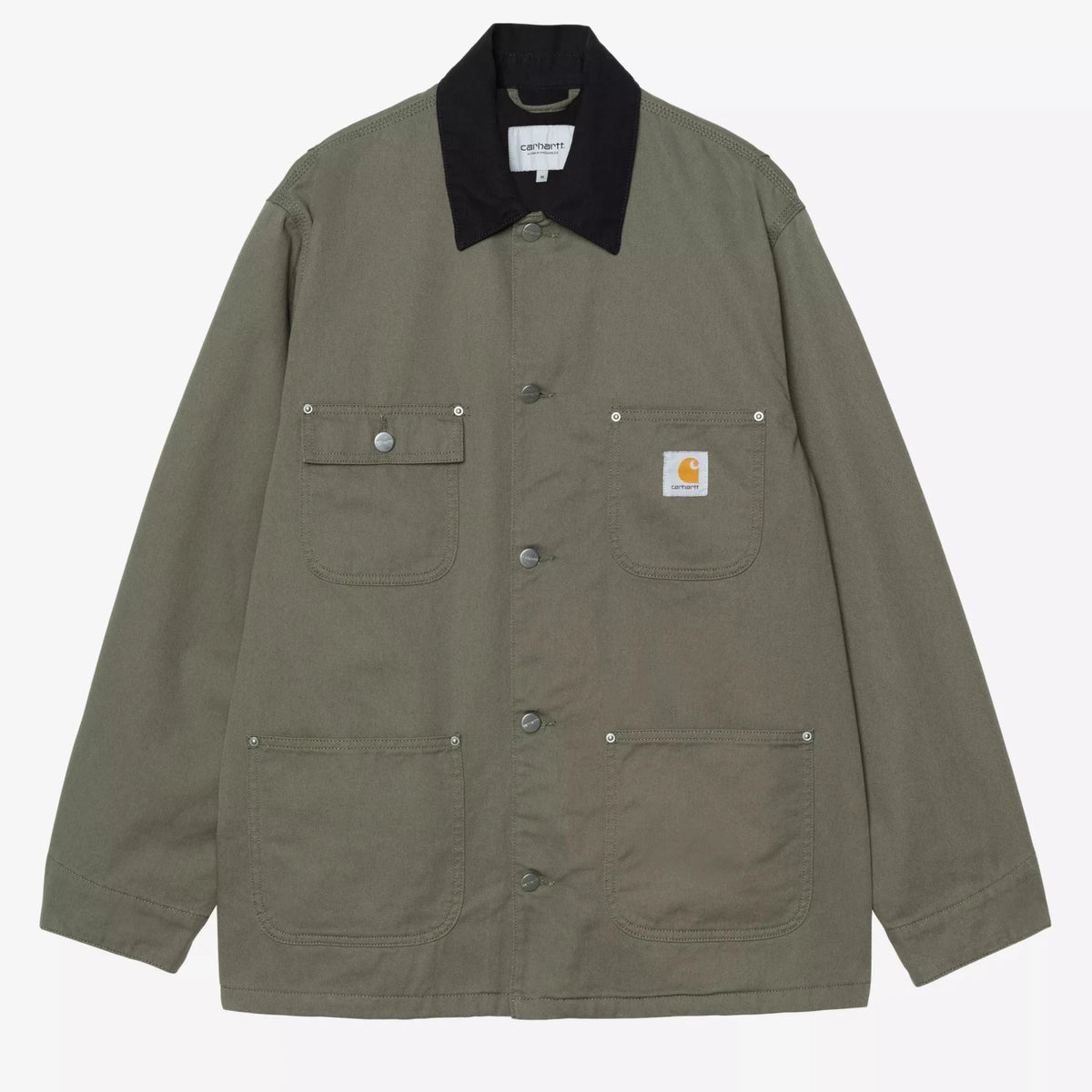 Carhartt WIP OG Chore Coat, Leaf Black Rinsed at BACKYARD