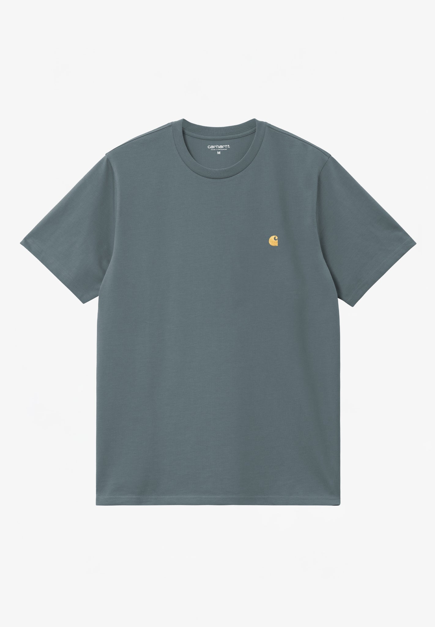 CARHARTT WIP - S/S Chase T-Shirt - Cozy Blue Gold - BACKYARD
