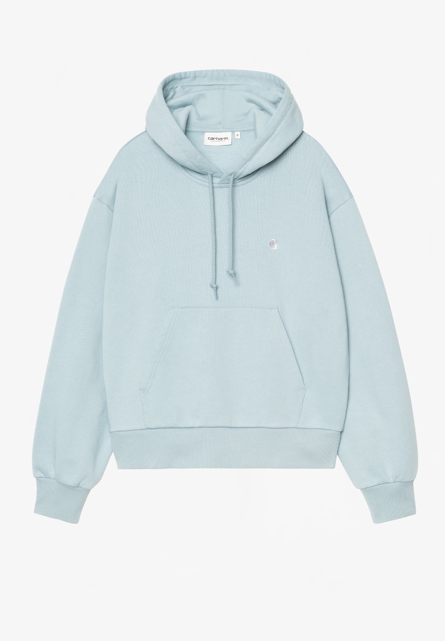 CARHARTT WIP - Women W' Hooded Casey Sweatshirt - Tourmaline Silver - BACKYARD