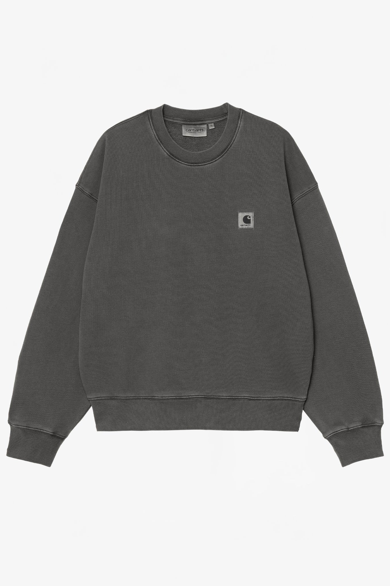 CARHARTT WIP - Women W' Nelson Sweat - Black Garment Dyed - BACKYARD