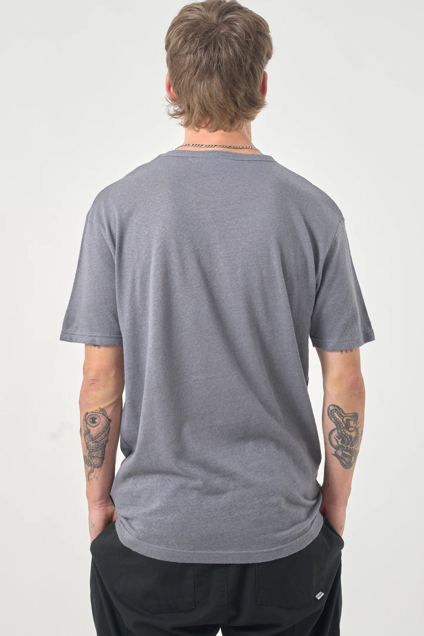 CLEPTOMANICX - Ligull Summer Basic Tee - Lava Smoke - BACKYARD