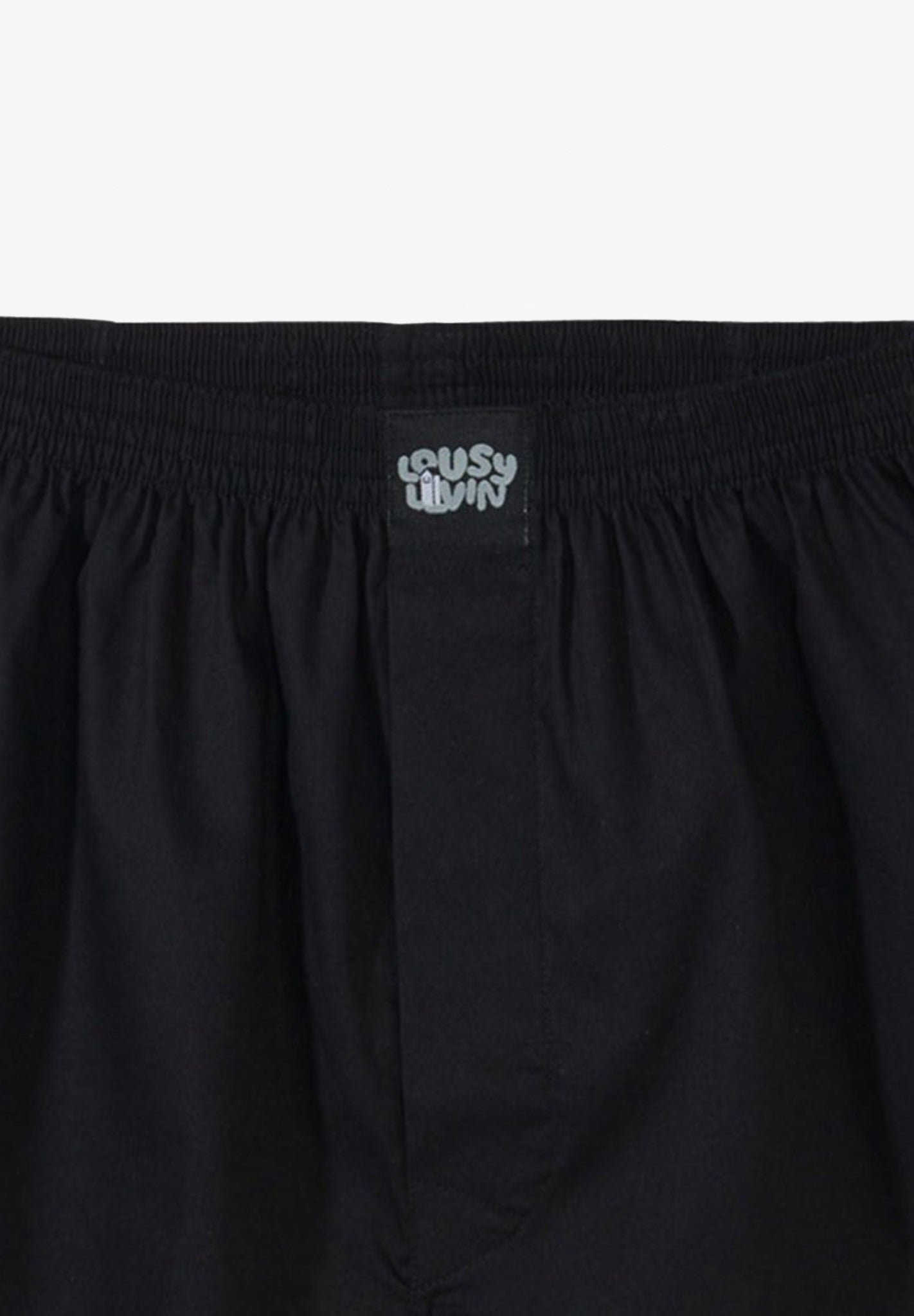 CLEPTOMANICX - Plain Boxershorts - Black - BACKYARD