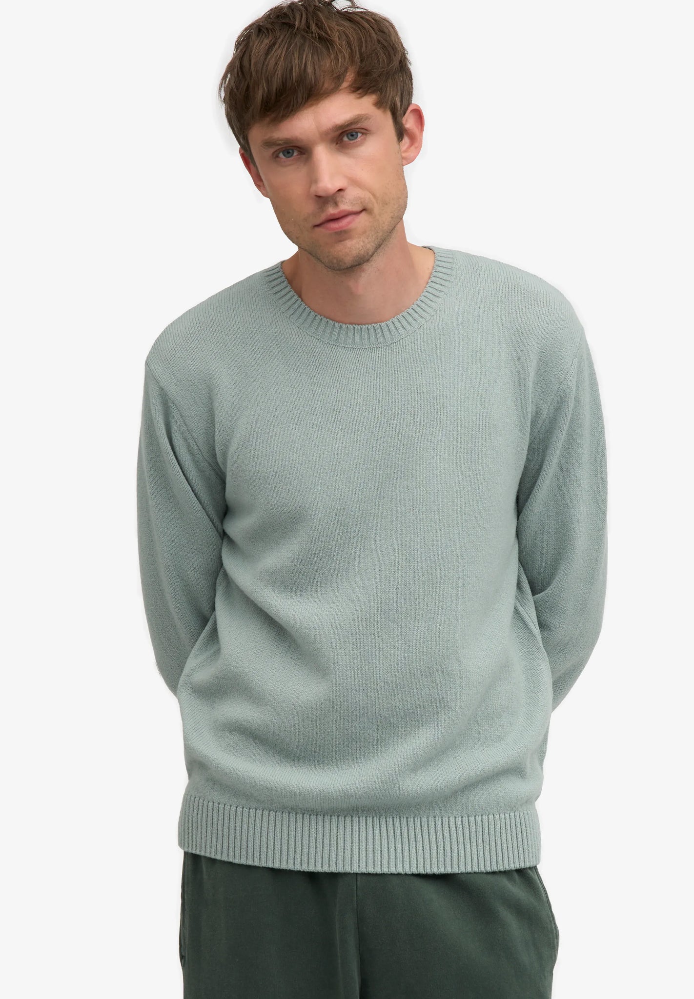 COLORFUL STANDARD - Classic Merino Wool Crew - Steel Blue - BACKYARD