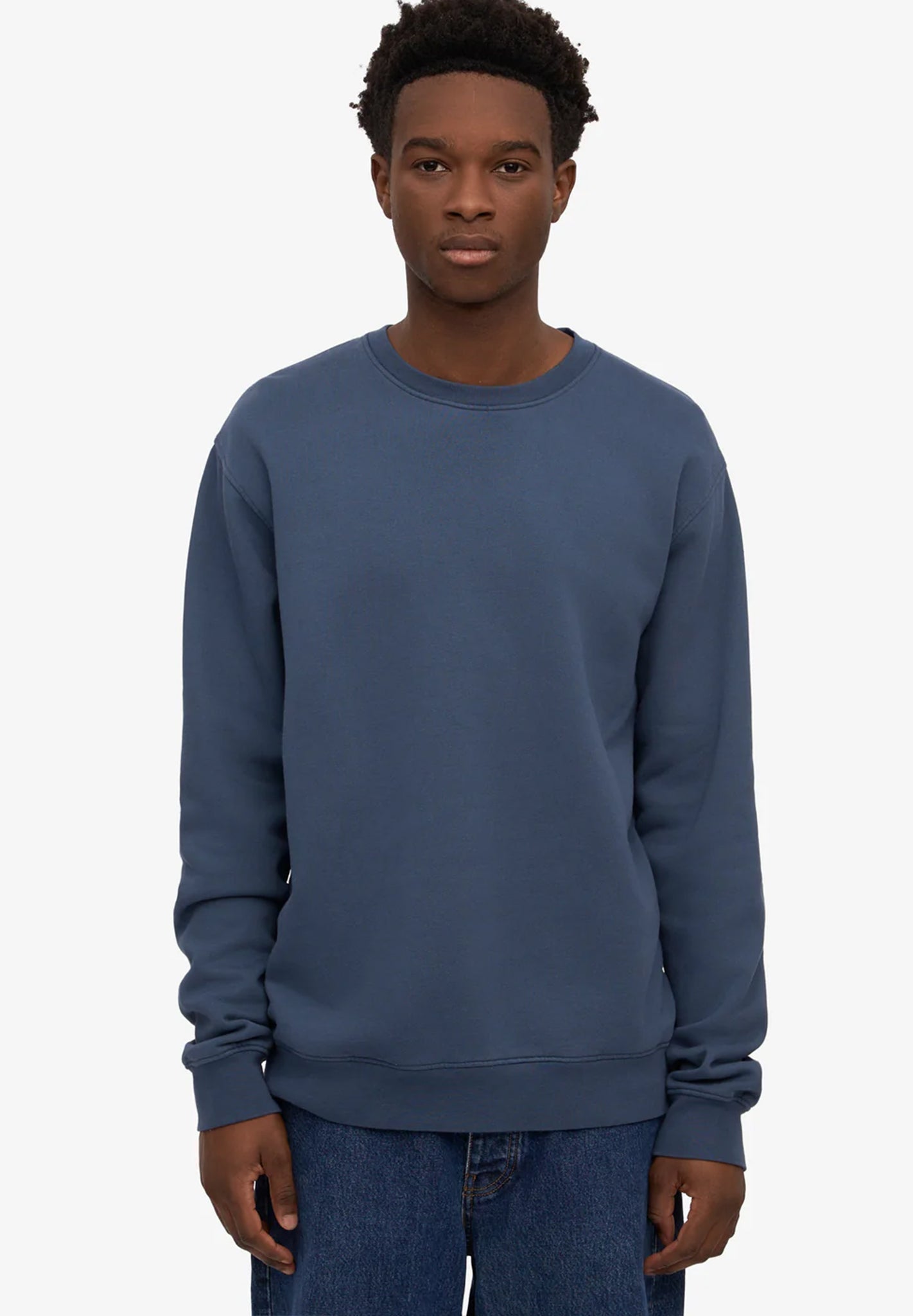 COLORFUL STANDARD - Classic Organic Crew - Petrol Blue - BACKYARD