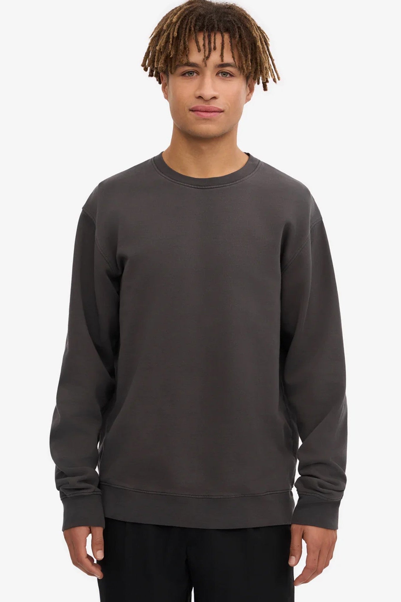 COLORFUL STANDARD - Classic Organic Crew - Lava Grey - BACKYARD